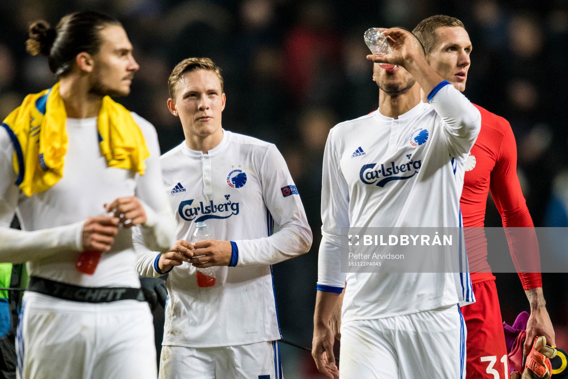 FC Köpenhamns Erik Johansson, Ludwig Augustinsson och