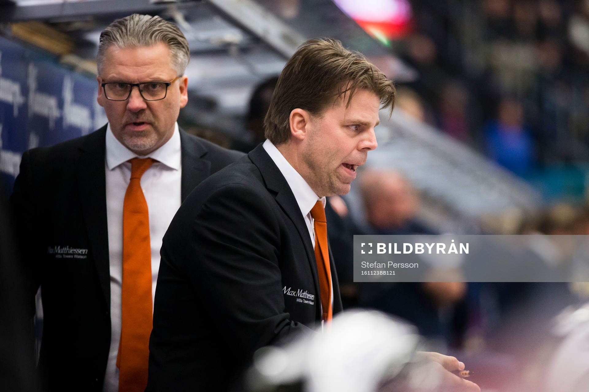 Karlskronas tränare Per Hånberg och assisterande tränate