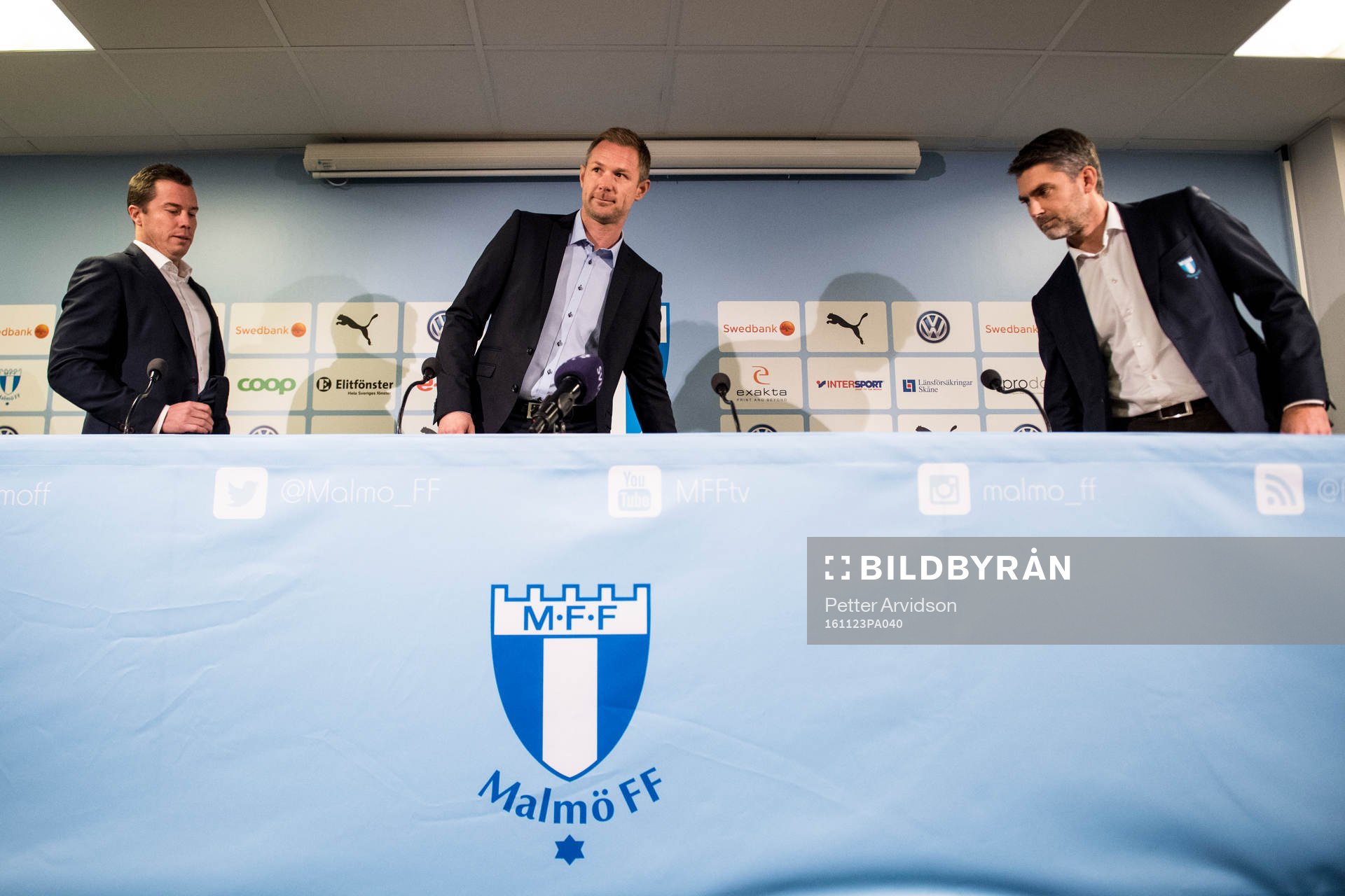 Malmö FFs sportchef Daniel Andersson och VD Niclas Carlnén