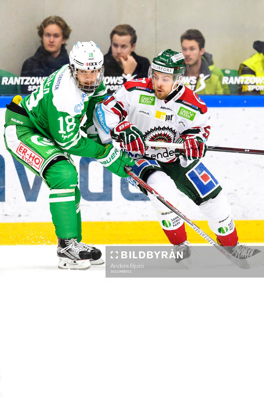Rögles Timothy Liljegren och Frölundas Mats Rosseli Olsen