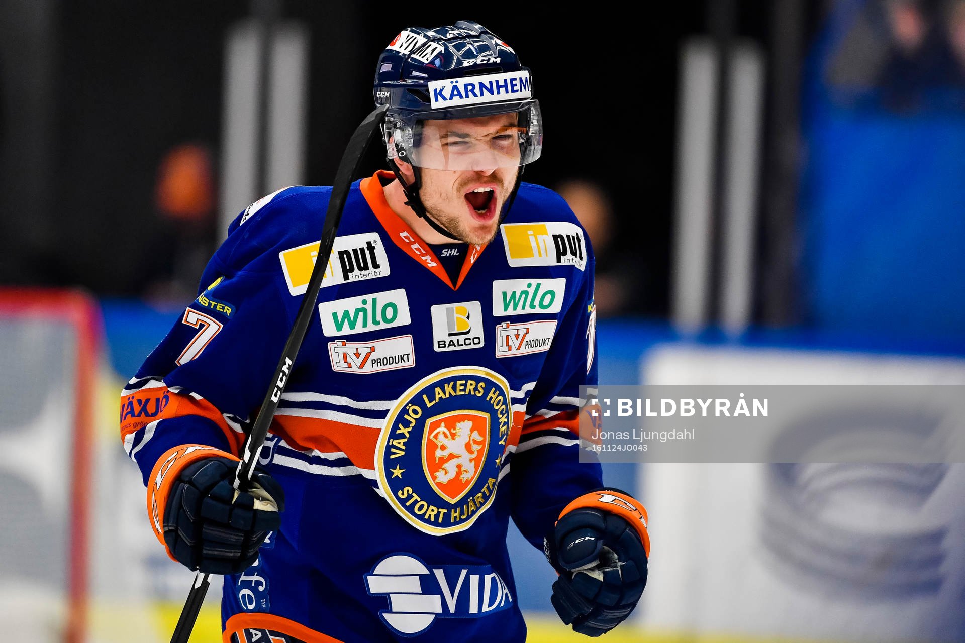 Växjös Pontus Netterberg jublar