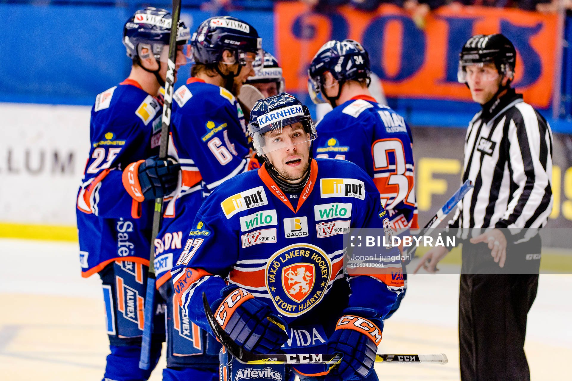 Växjös Robert Rosén jublar