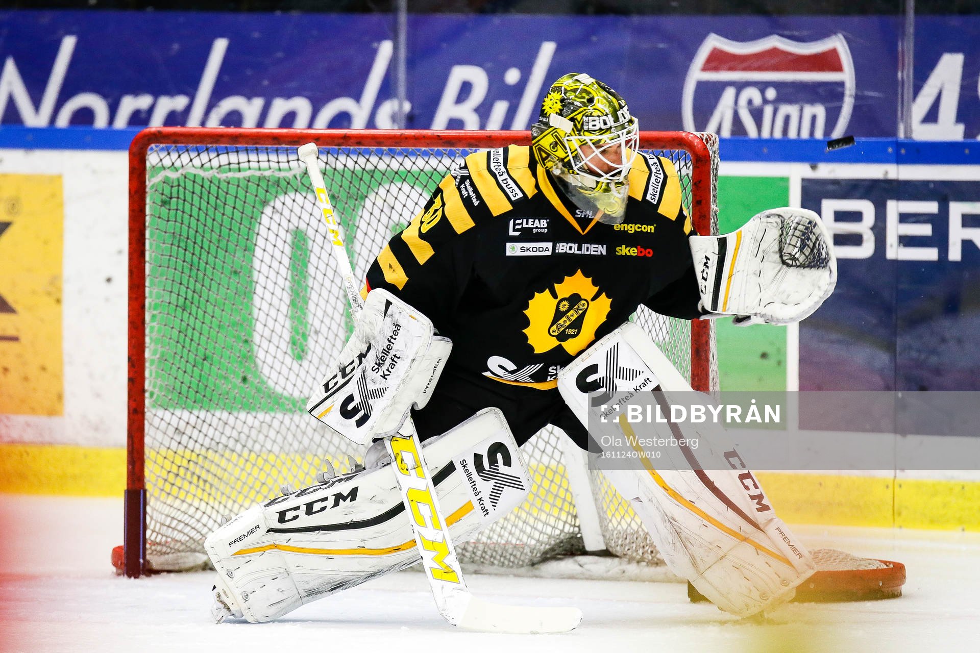 Skellefteås målvakt Gustaf Lindvall