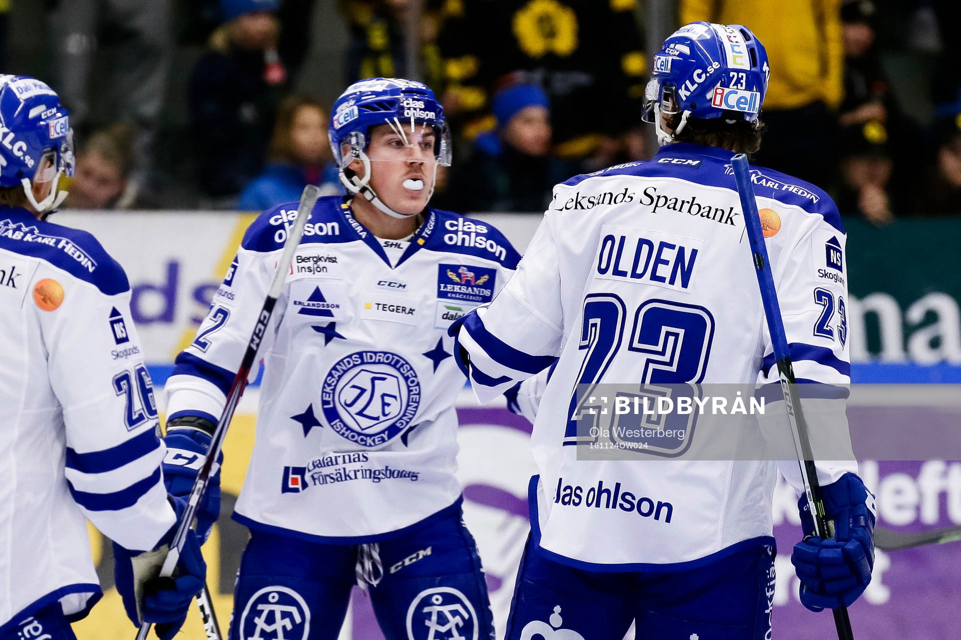 Leksands Martin Grönberg och Sondre Olden jublar