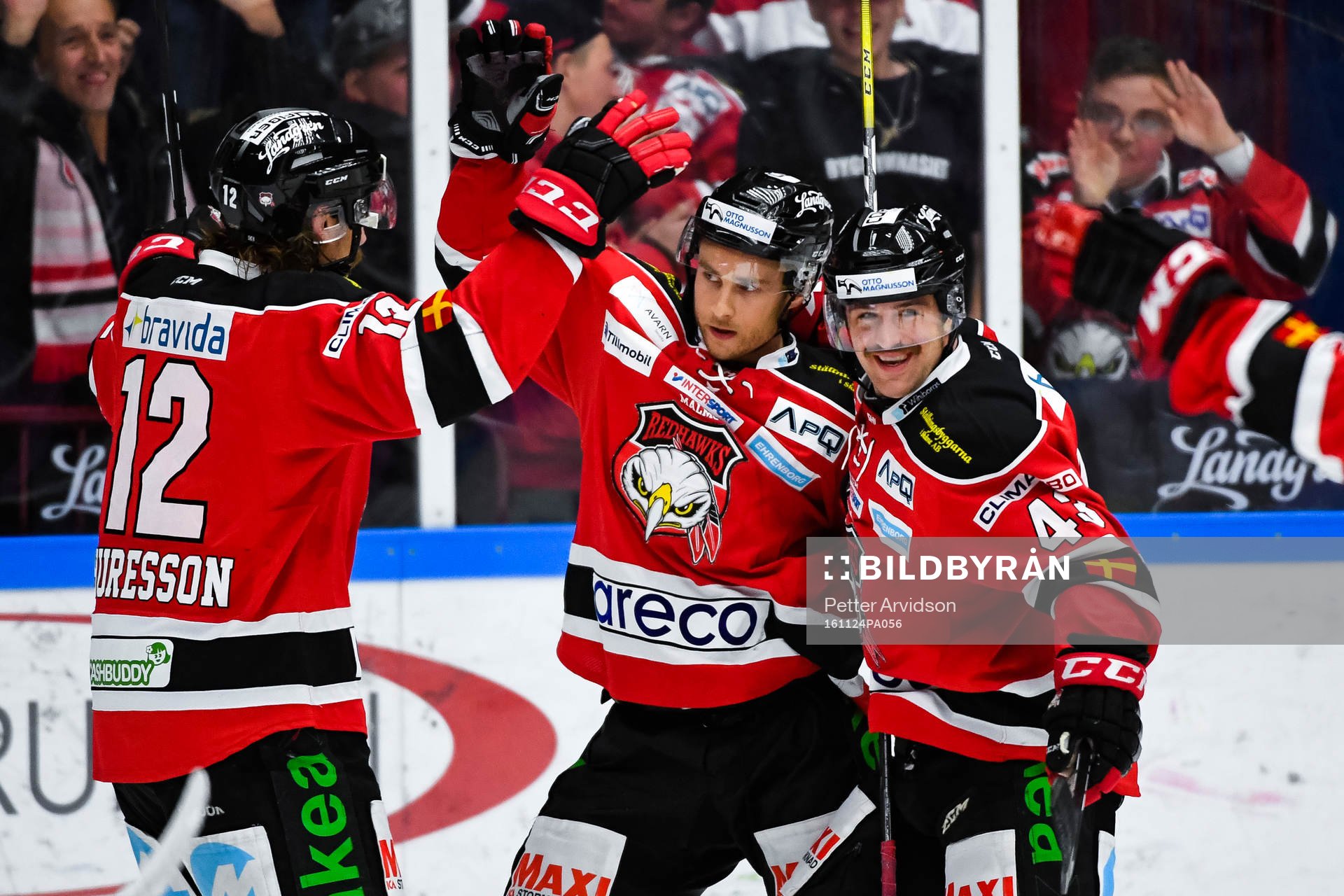 Malmö Redhawks Andreas Thuresson , Ilari Filppula och