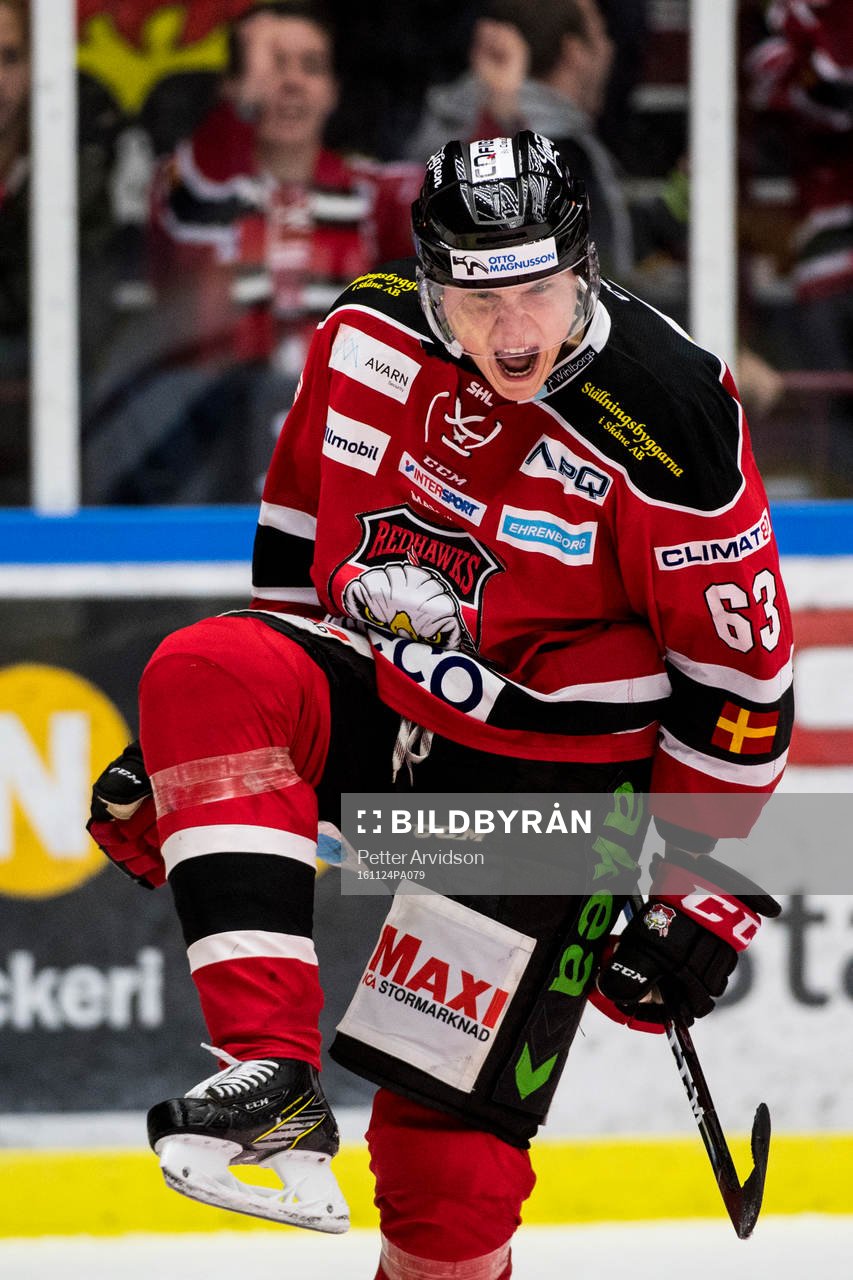 Malmö Redhawks Fredrik Händemark jublar