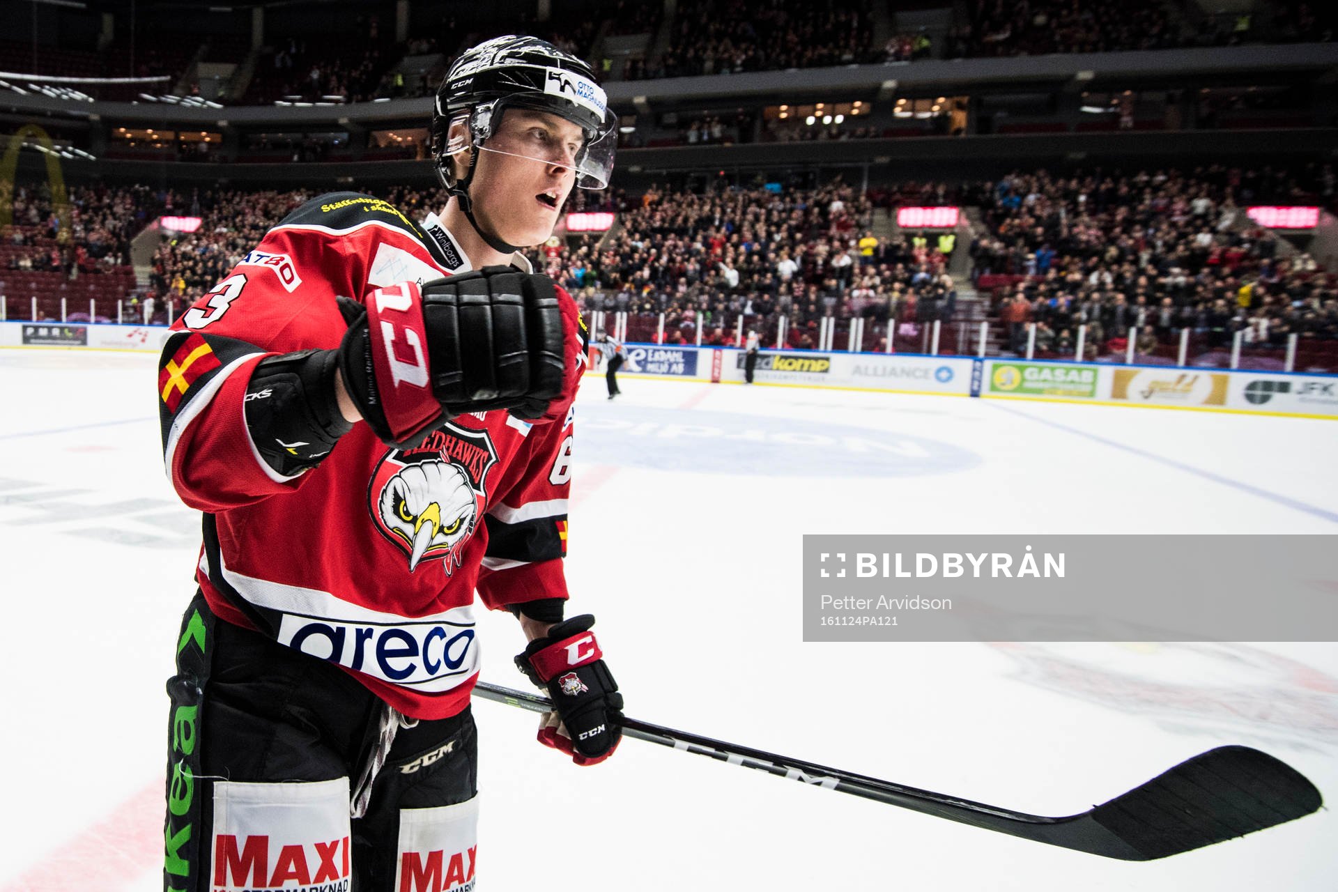 Malmö Redhawks Fredrik Händemark jublar
