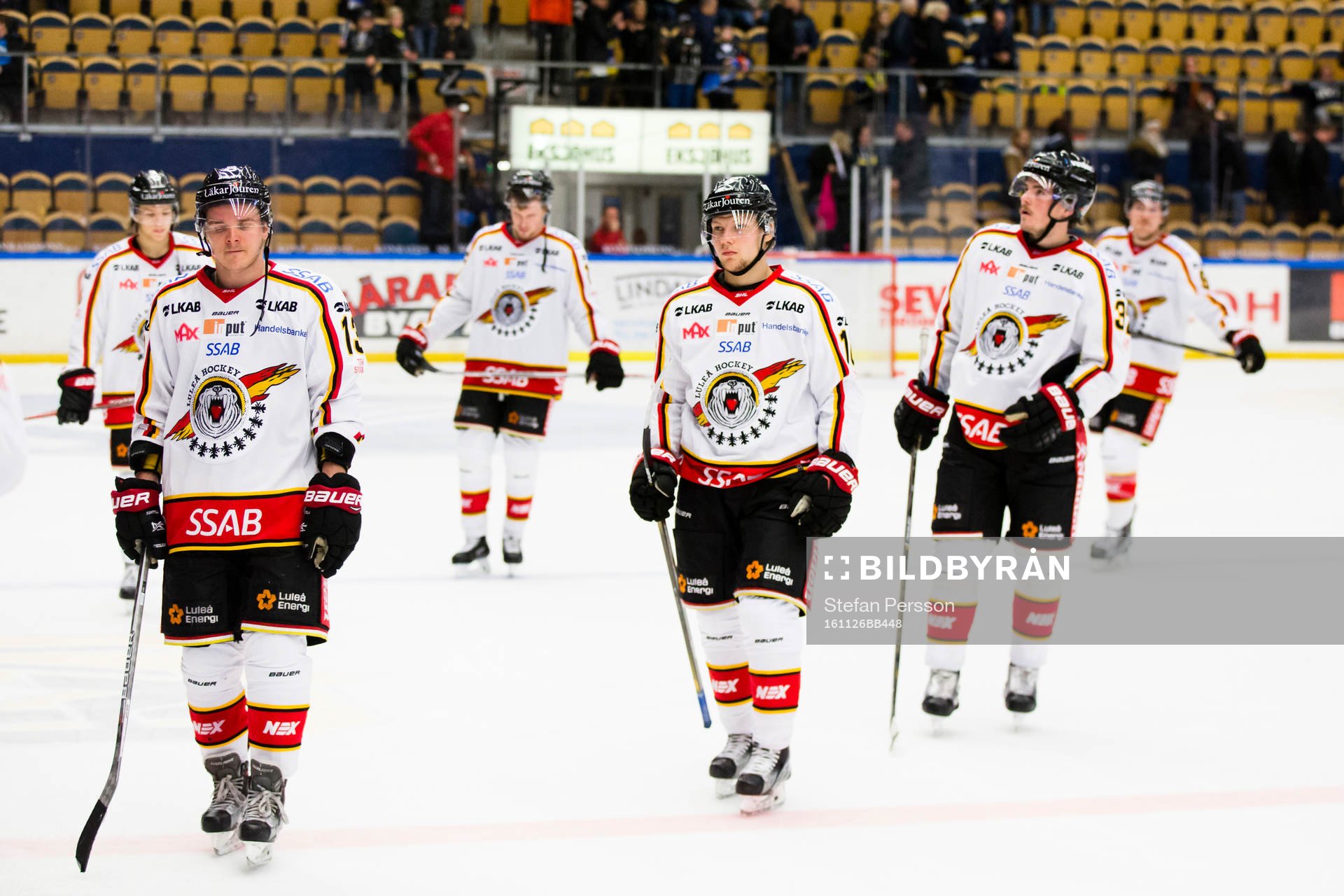 Luleås spelare deppar när de lämnar isen