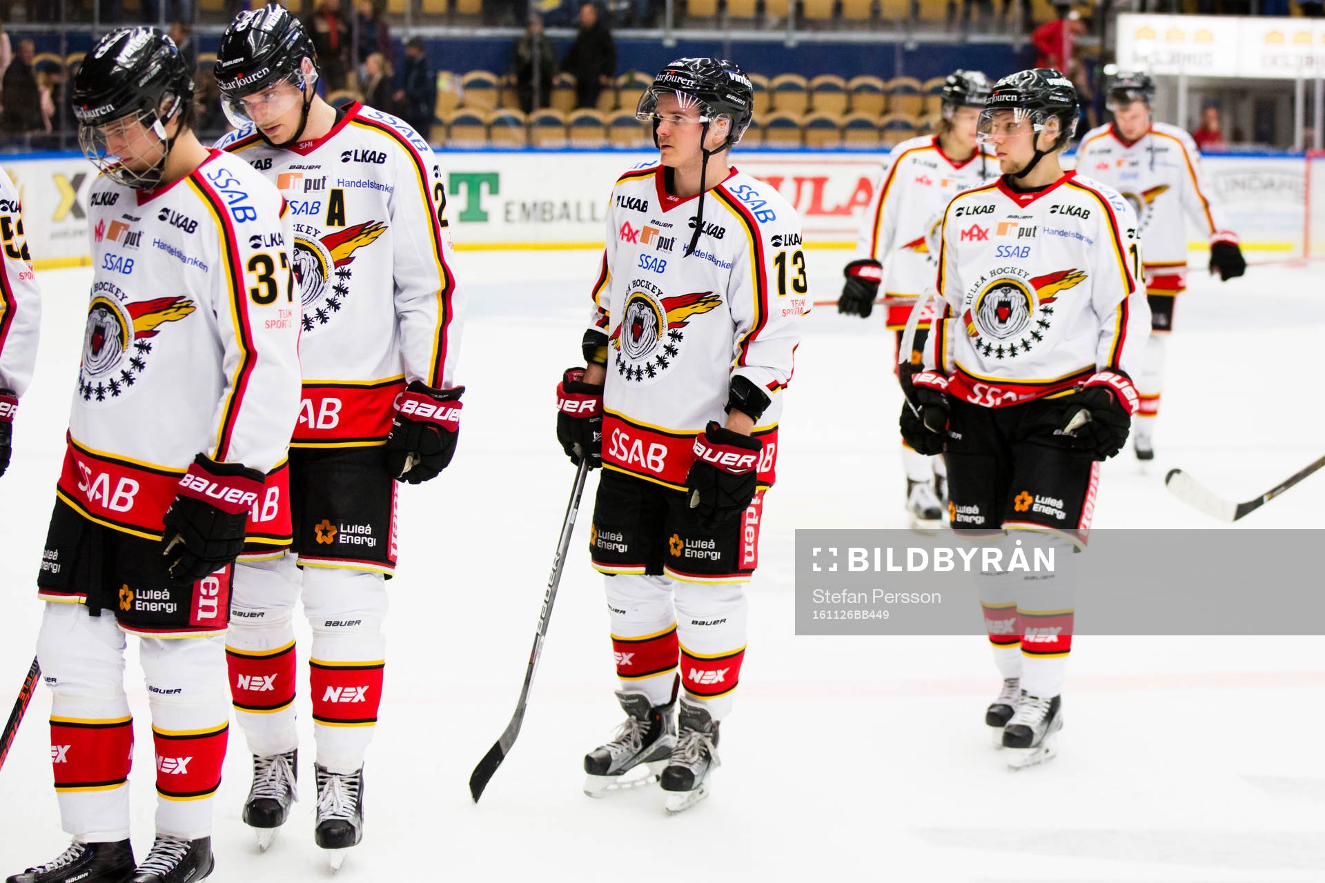 Luleås spelare deppar när de lämnar isen