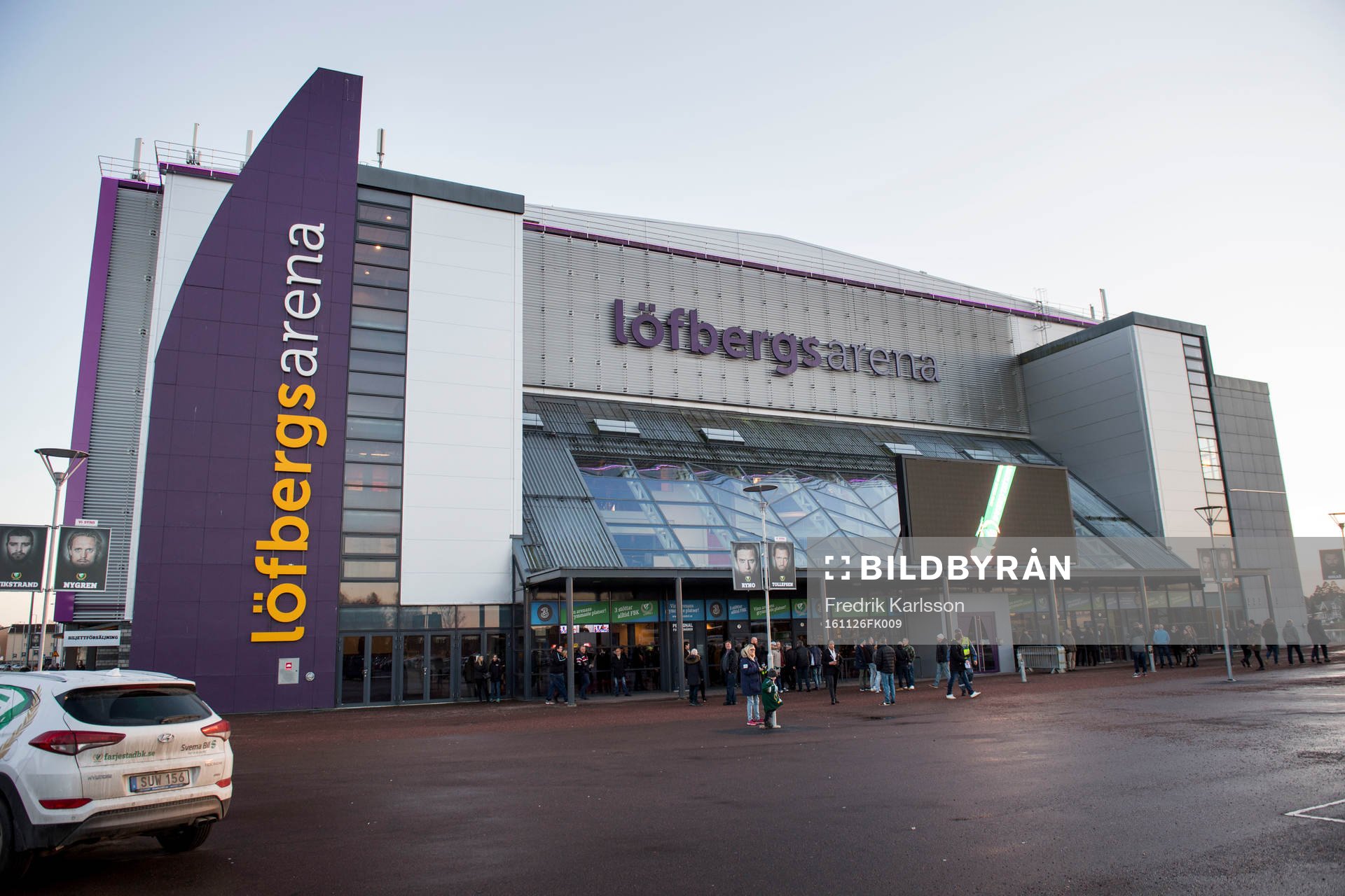 Löfbergs Arena innan ishockeymatchen i SHL mellan