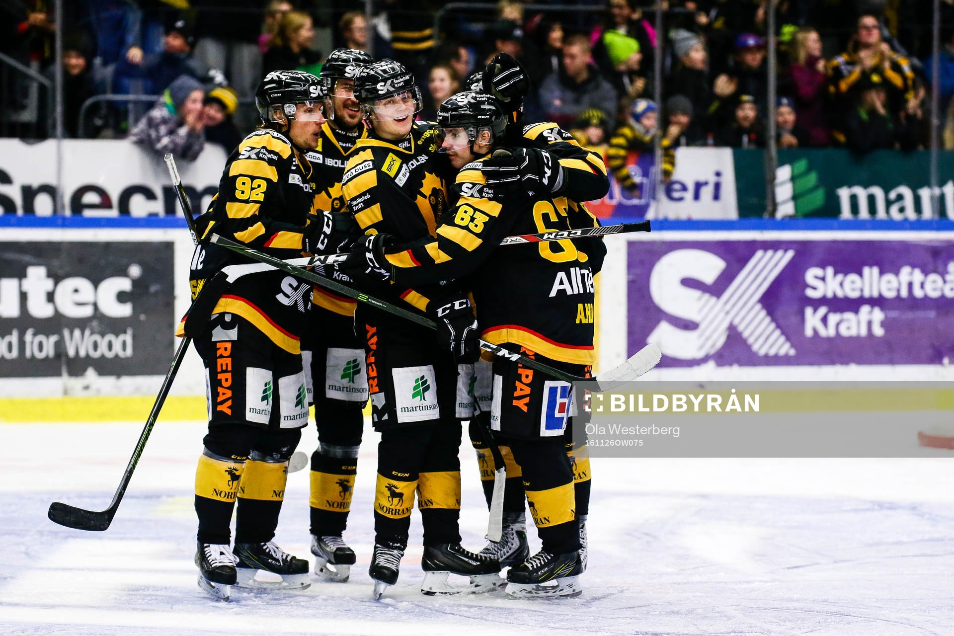Skellefteås Sebastian Aho, Linus Lindström , Jimmie