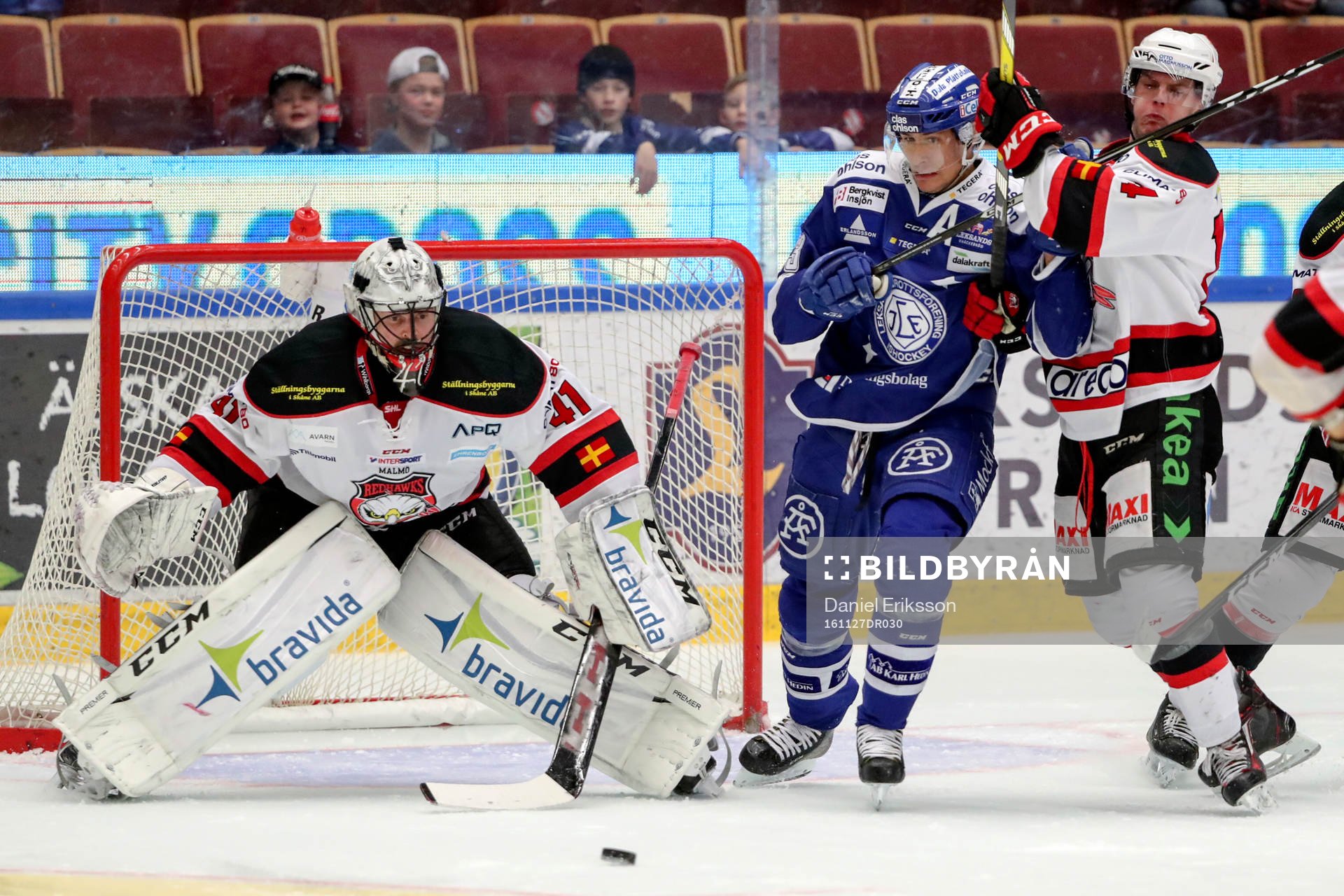 Malmö Redhawks målvakt Cristopher Nihlstorp och Noah