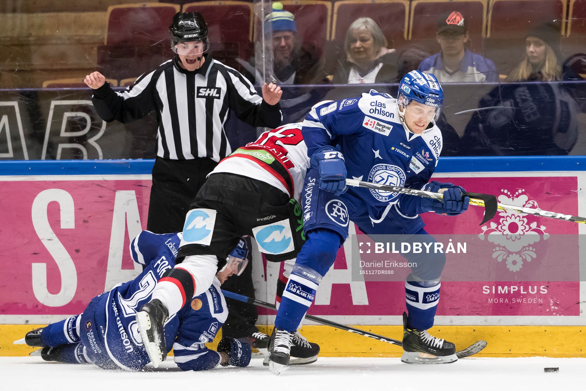 Leksands Lukas Ericsson Malmö Redhawks Andreas Thuresson