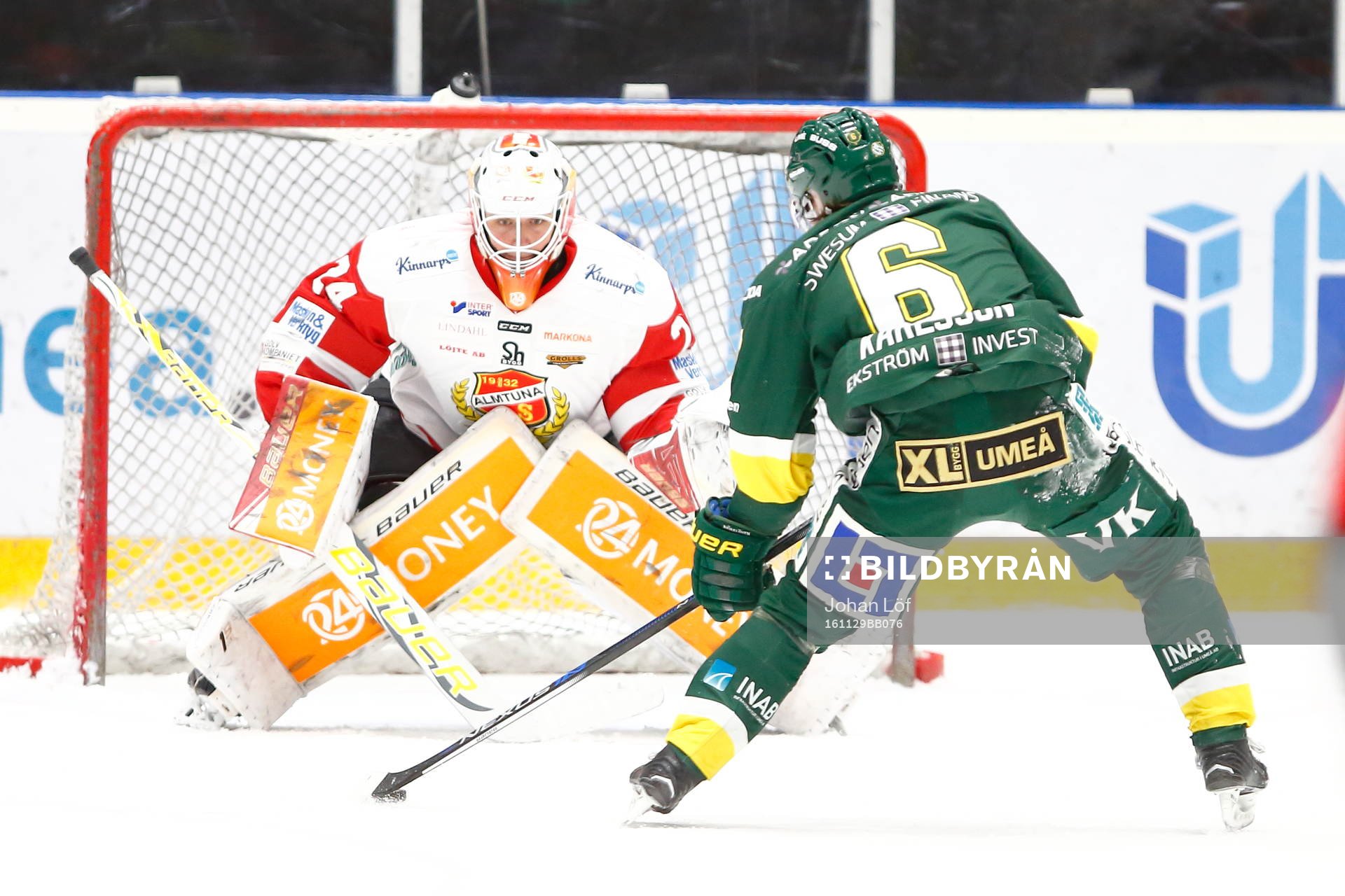 Almtunas Anton Nyström väntar på Björklövens Kim