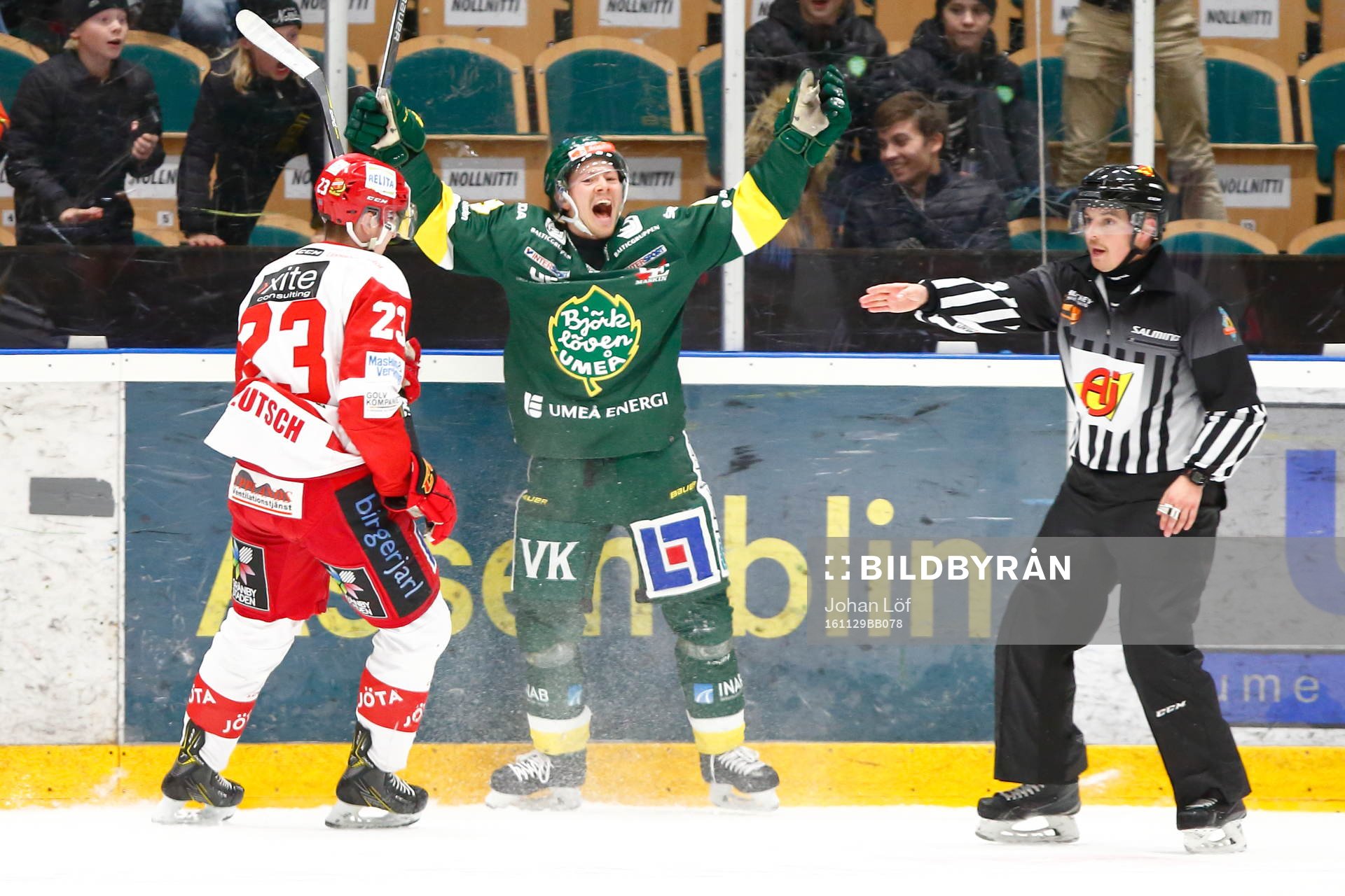 Björklövens Kim Karlsson jublar