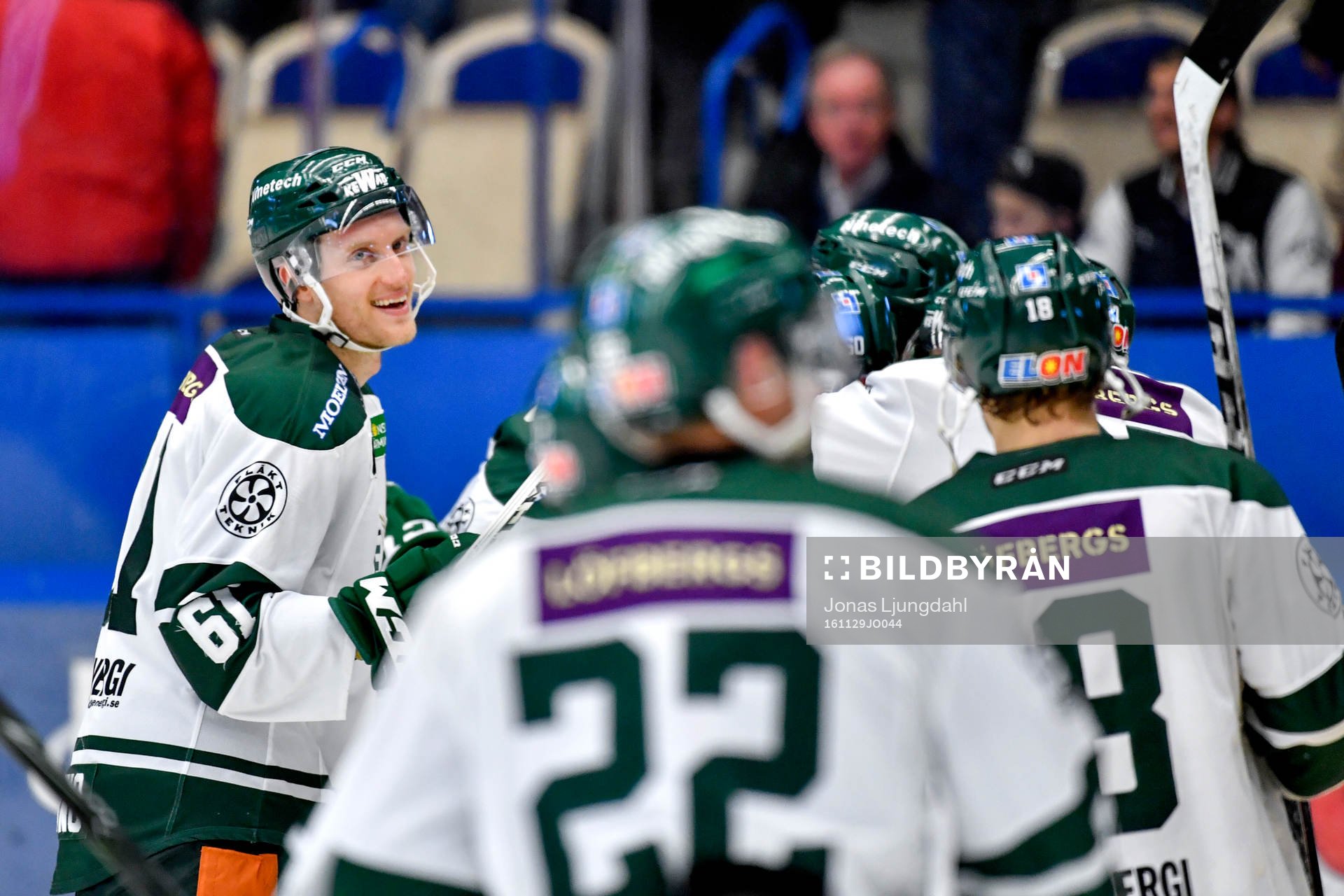 Färjestads Johan Ryno jublar