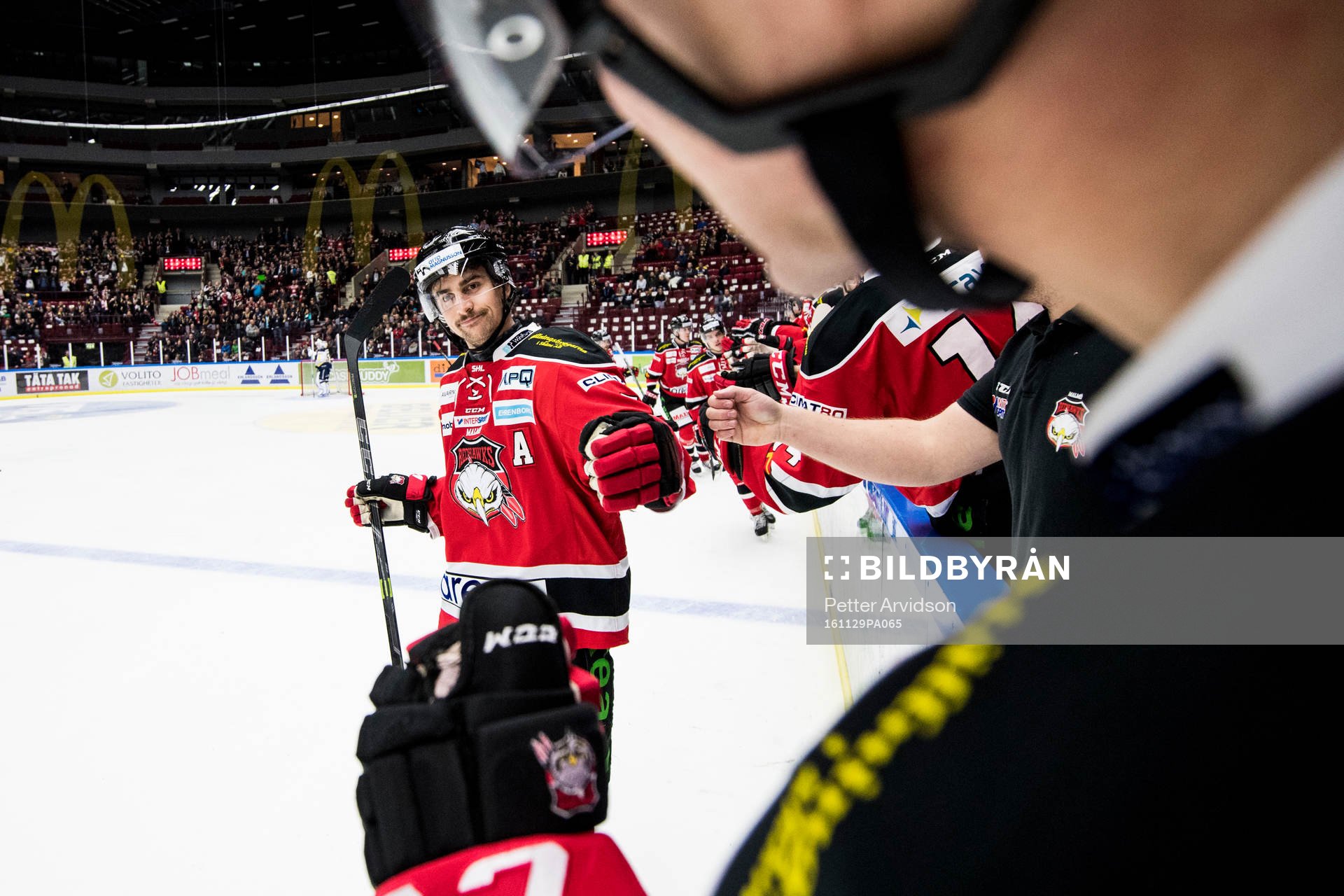 Malmö Redhawks Nils Andersson jublar