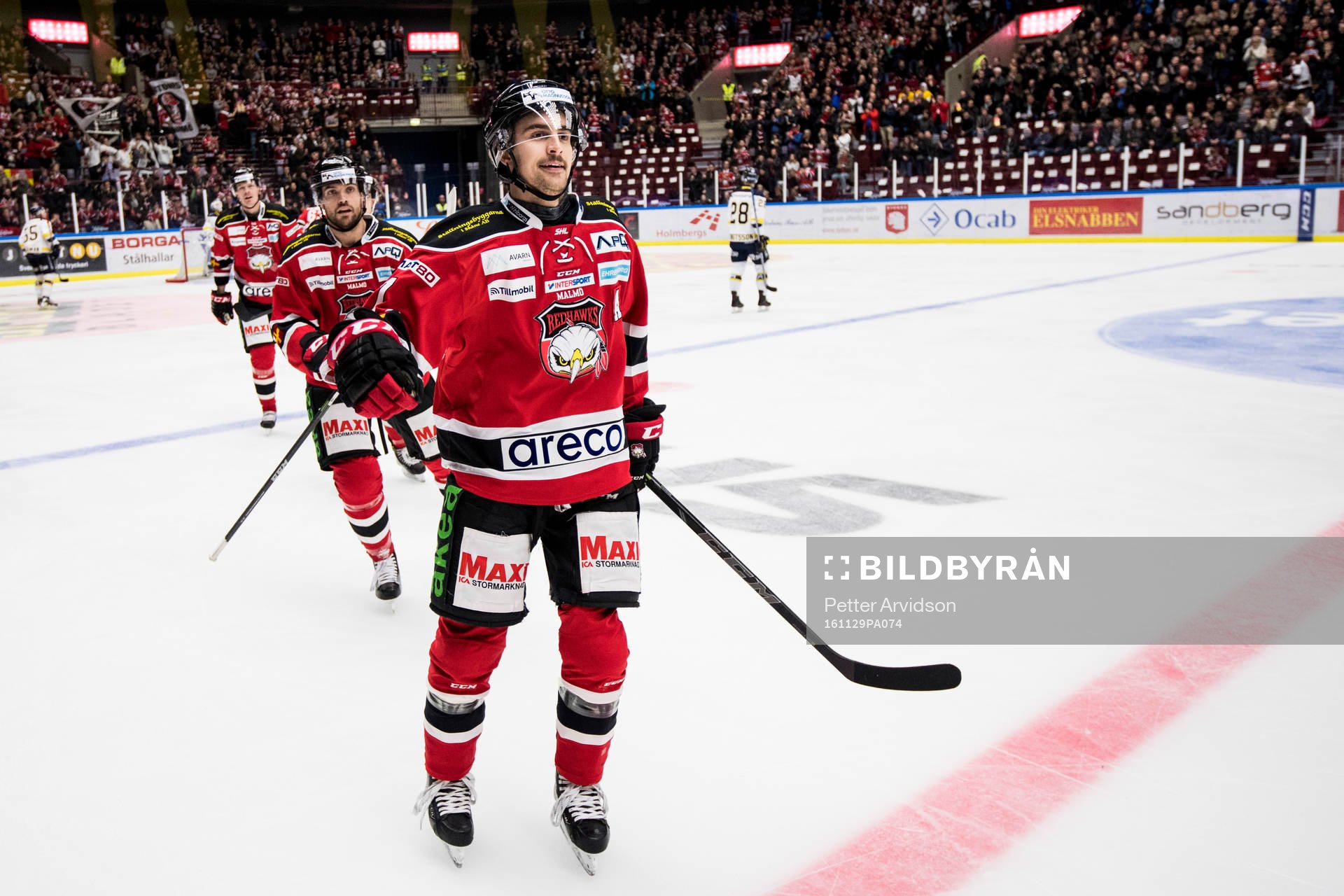 Malmö Redhawks Nils Andersson jublar