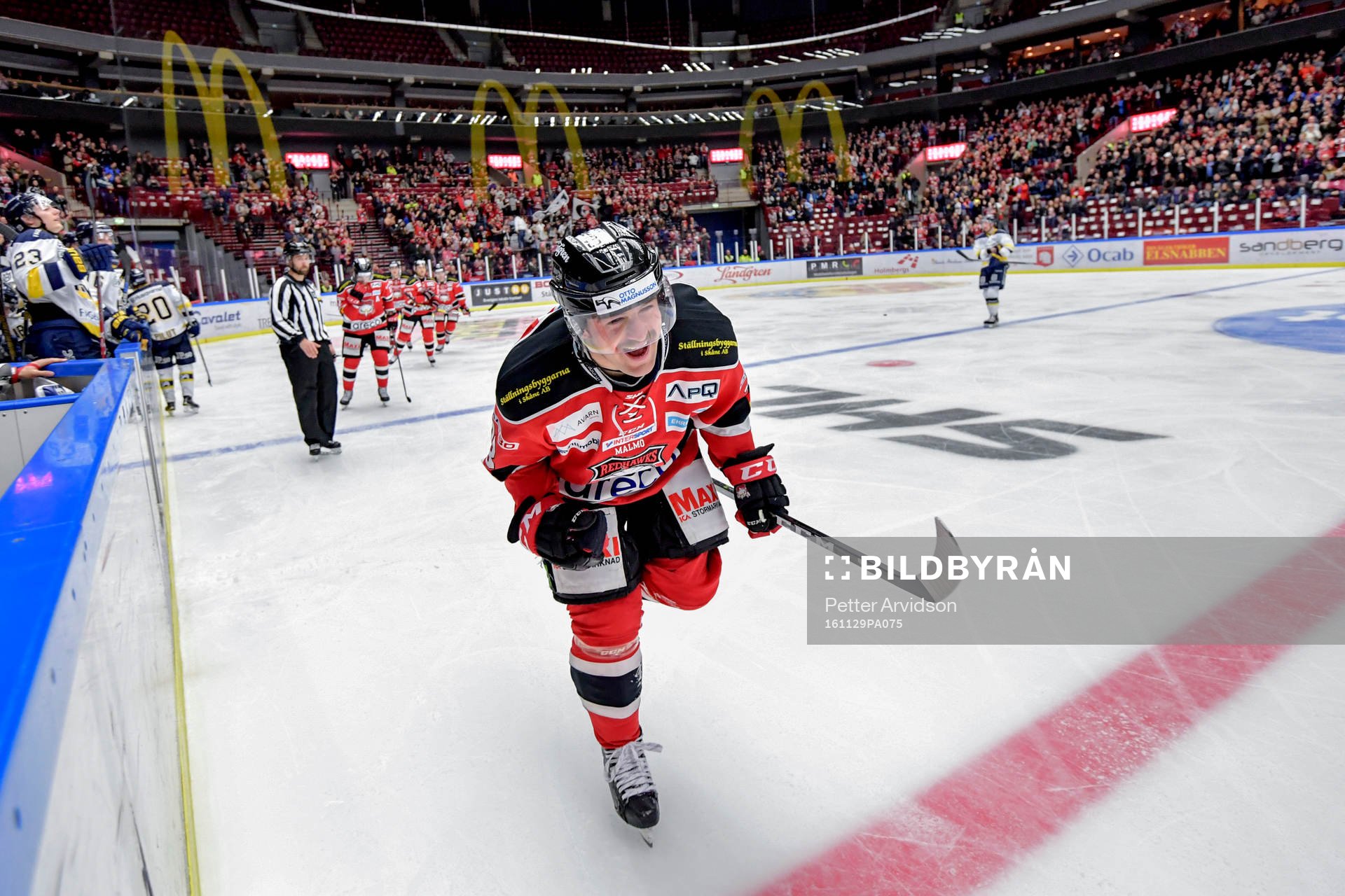 Malmö Redhawks Nichlas Hardt jublar