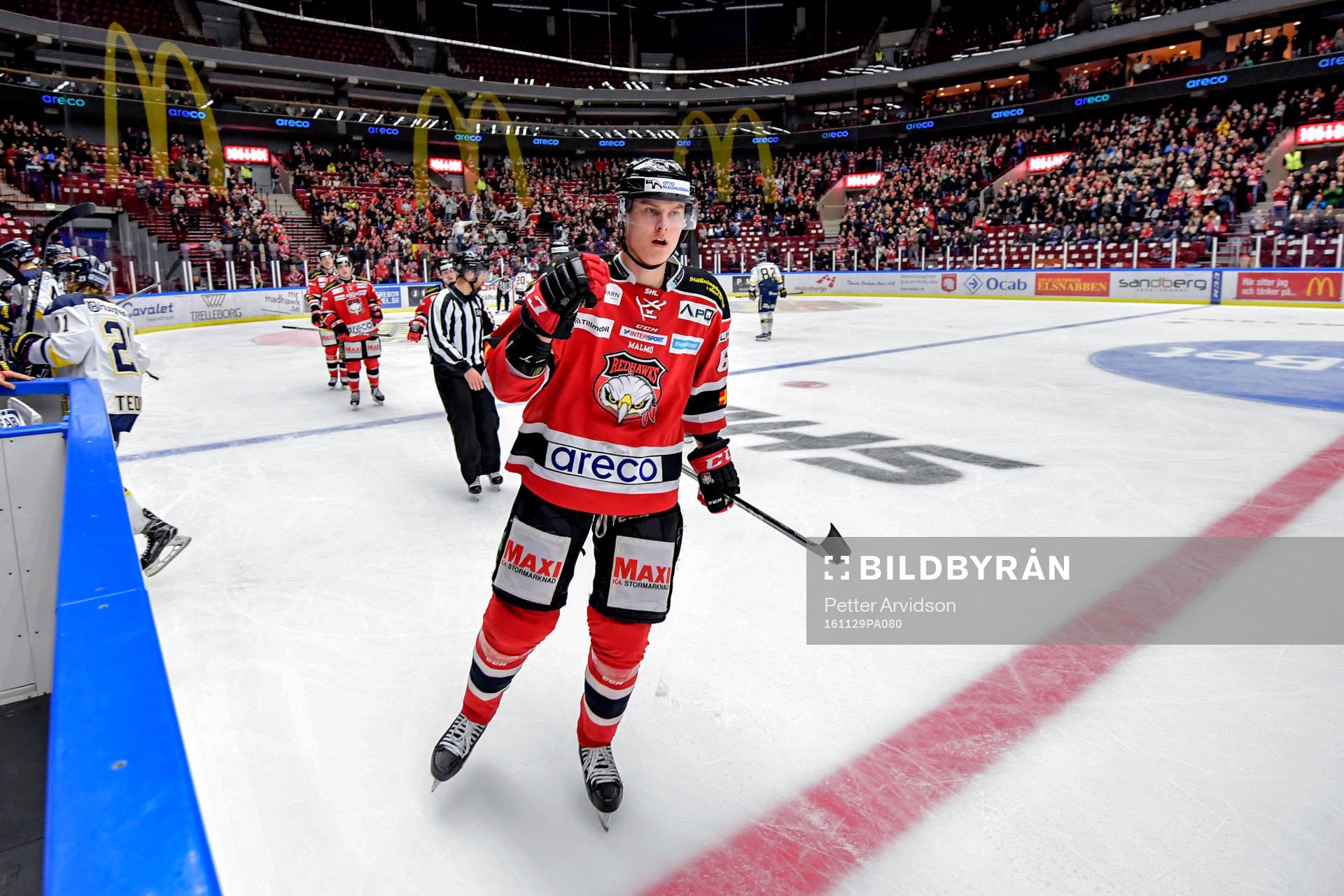 Malmö Redhawks Fredrik Händemark jublar