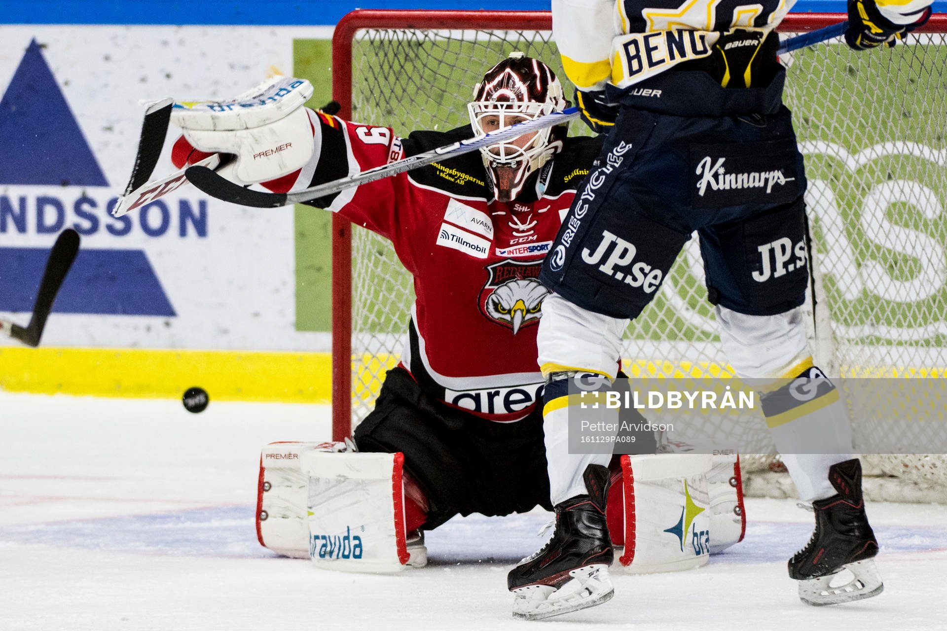 Malmö Redhawks målvakt Oscar Alsenfelt