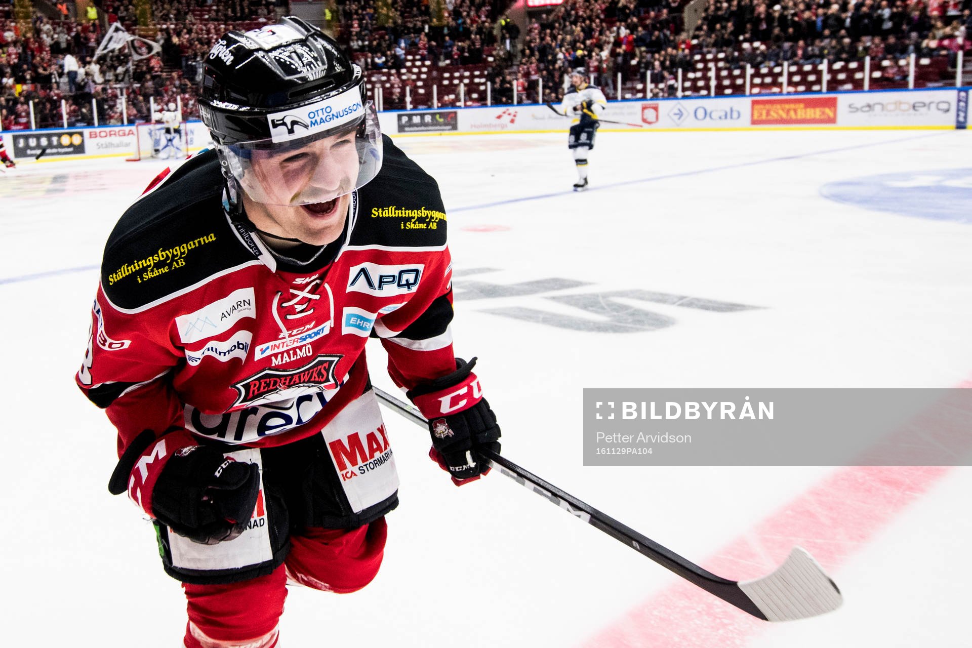 Malmö Redhawks Nichlas Hardt jublar