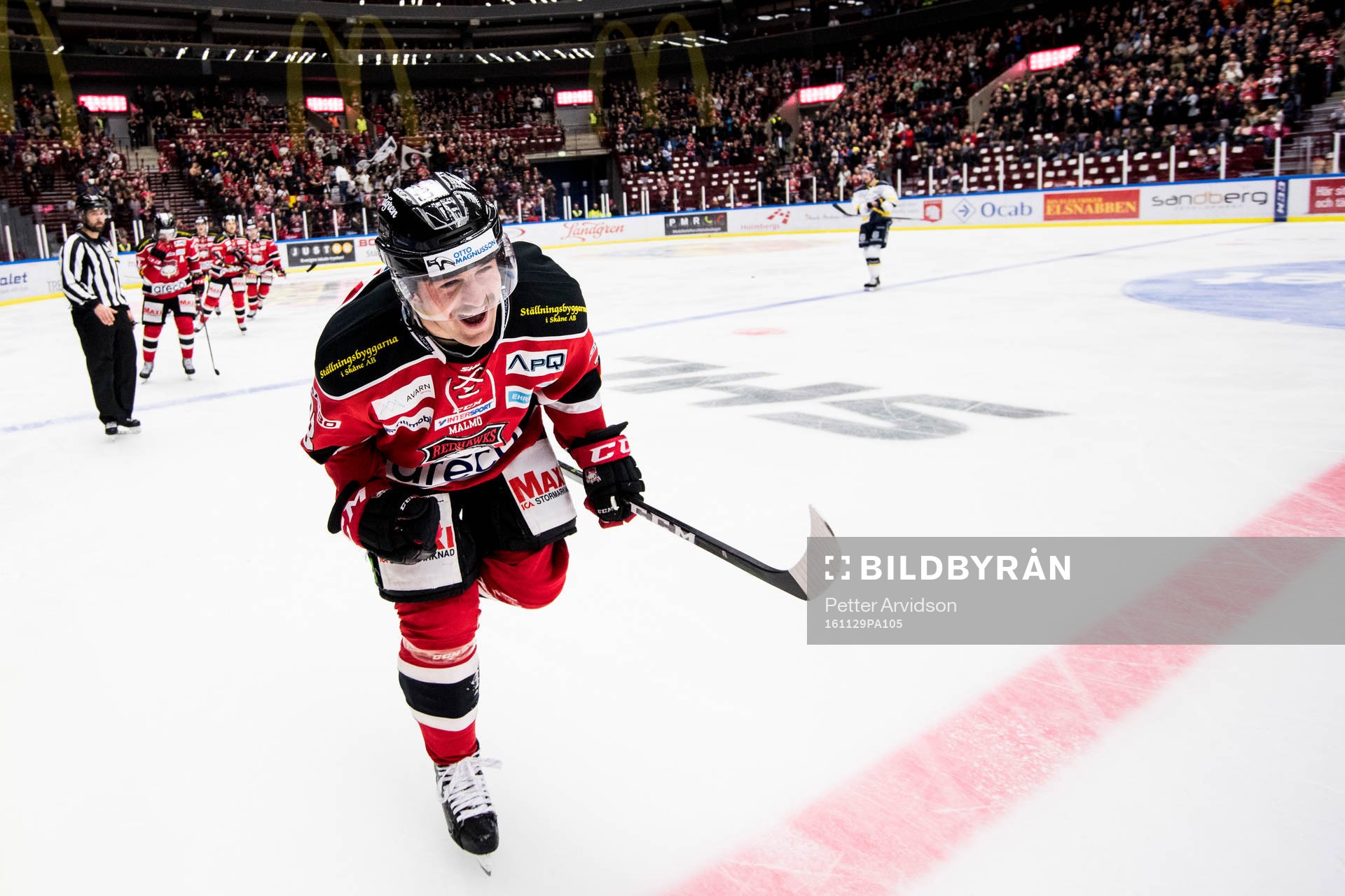 Malmö Redhawks Nichlas Hardt jublar