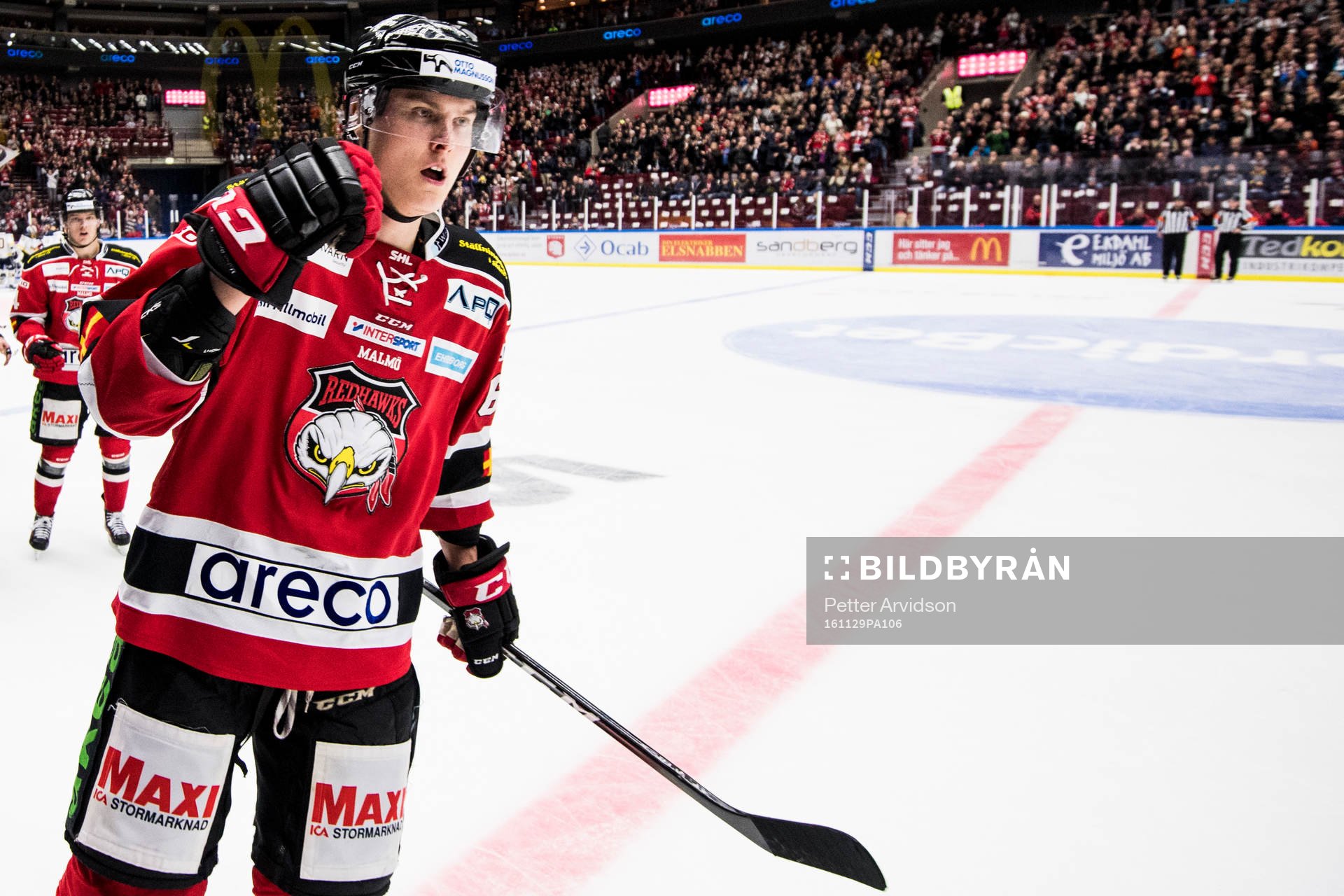 Malmö Redhawks Fredrik Händemark jublar