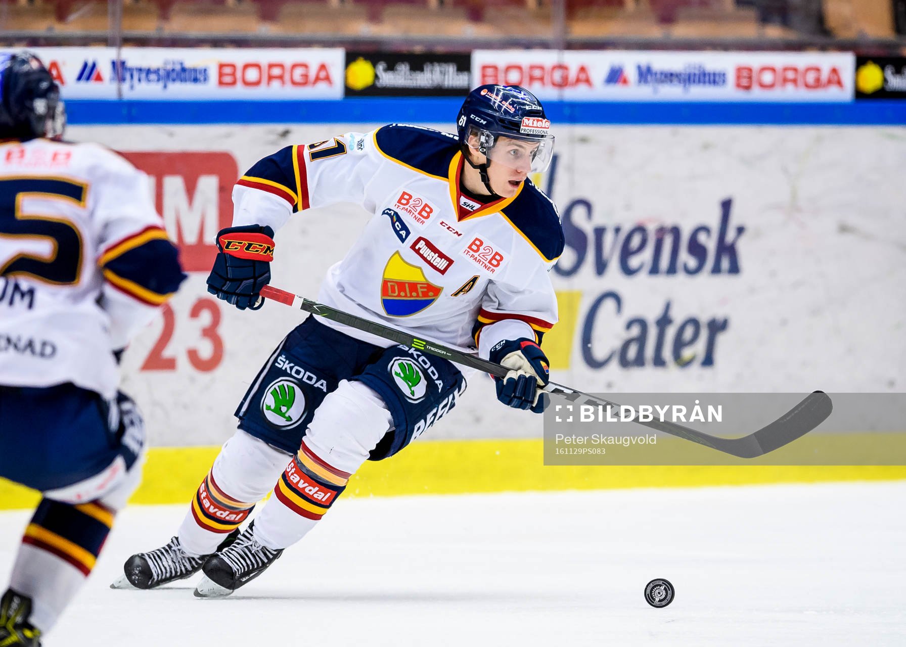 Djurgårdens Markus Ljungh med pucken