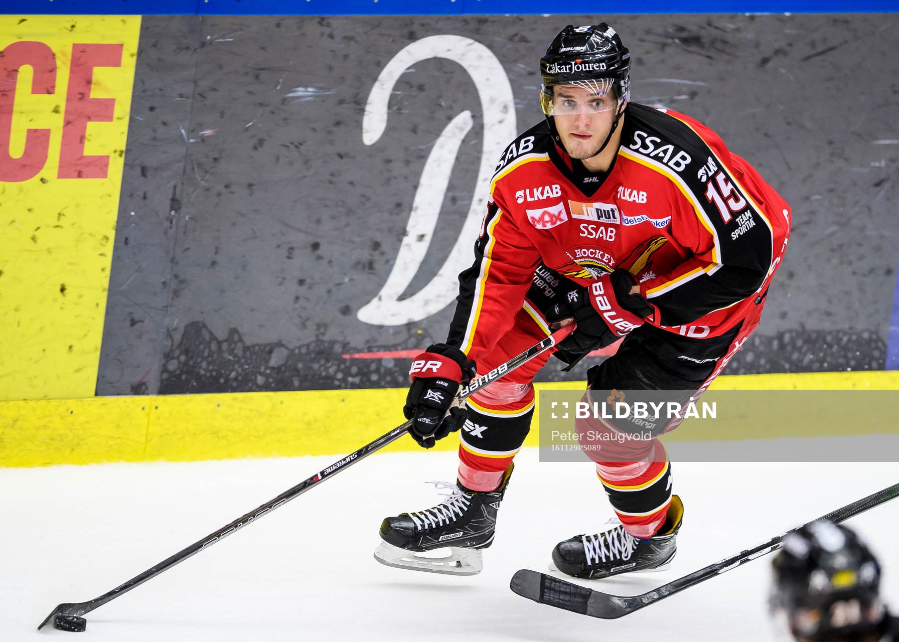 Luleås Christian Jaros med pucken