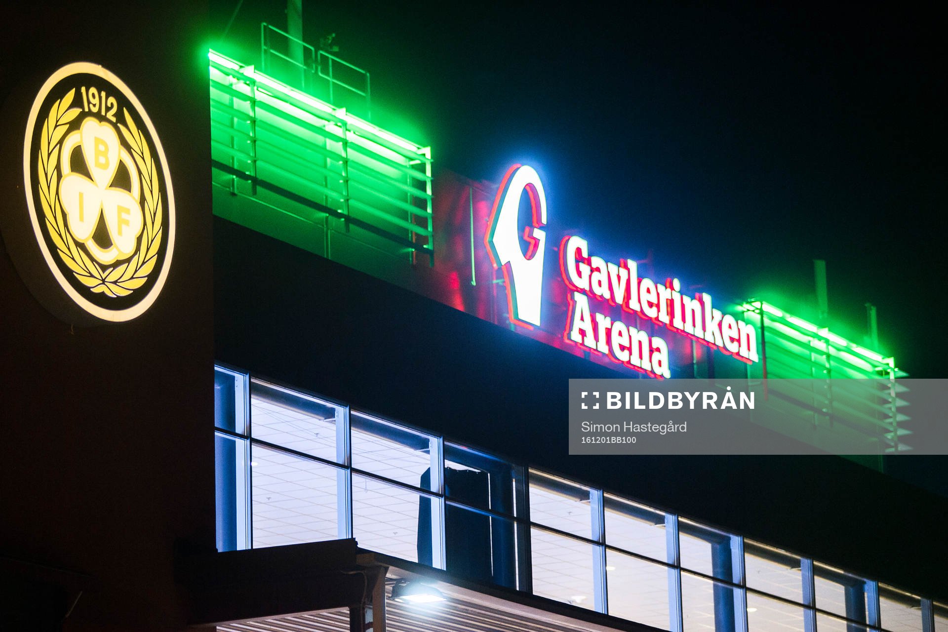 Entrén till Gavlerinken Arena före ishockeymatchen i SHL