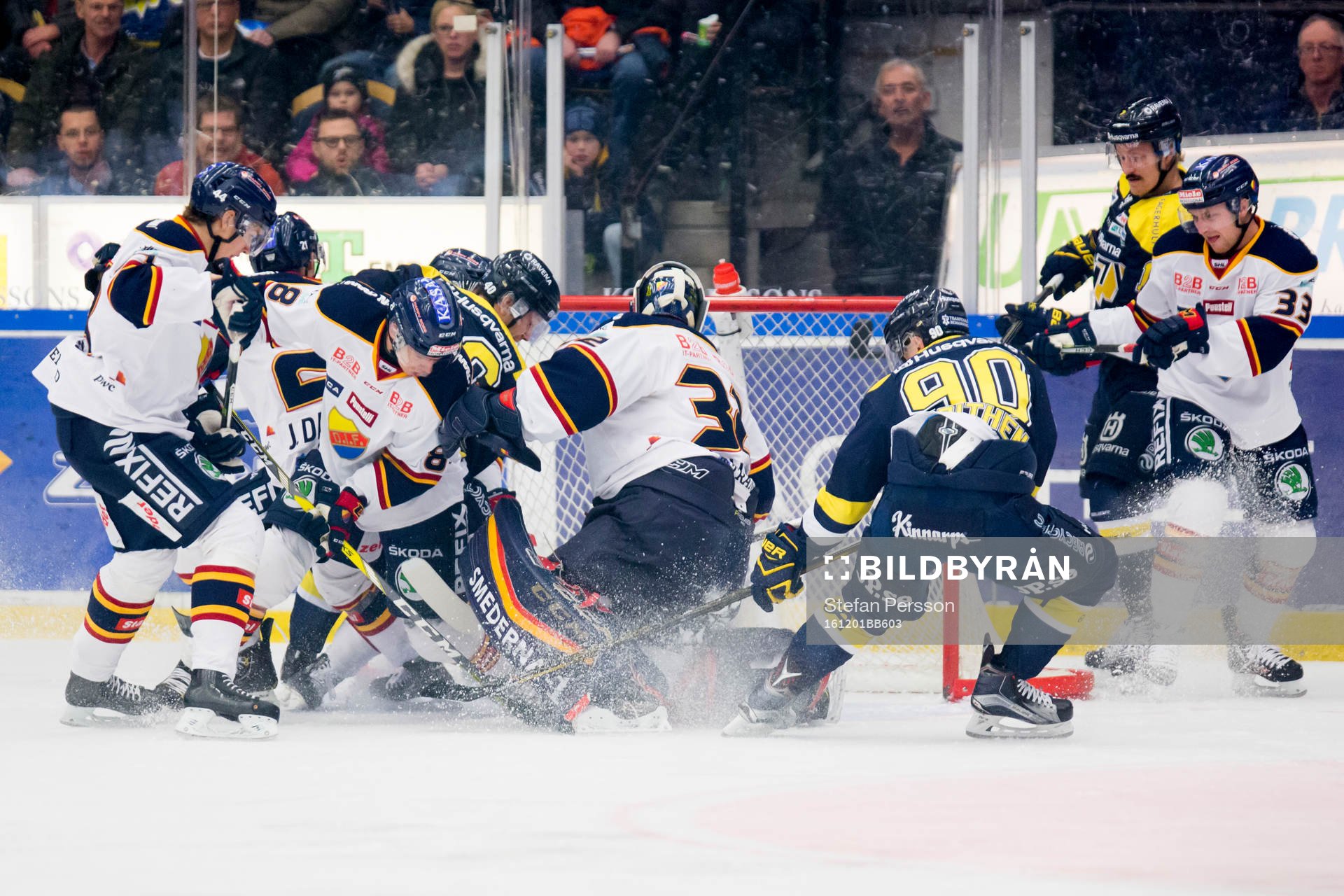 Kamp framför Djurgårdens mål