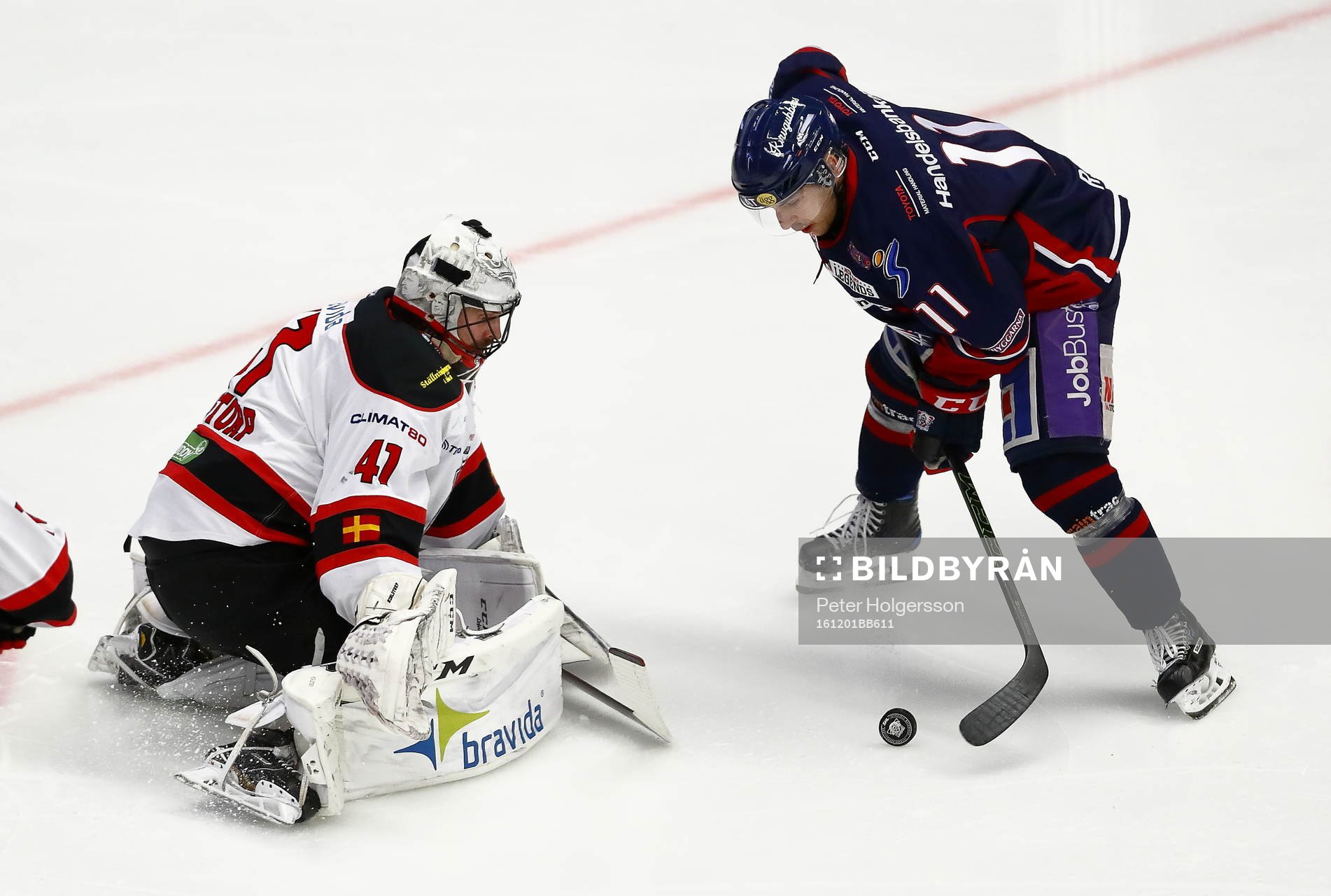 Målchans för Linköpings Garrett Roe men Malmö Redhawks