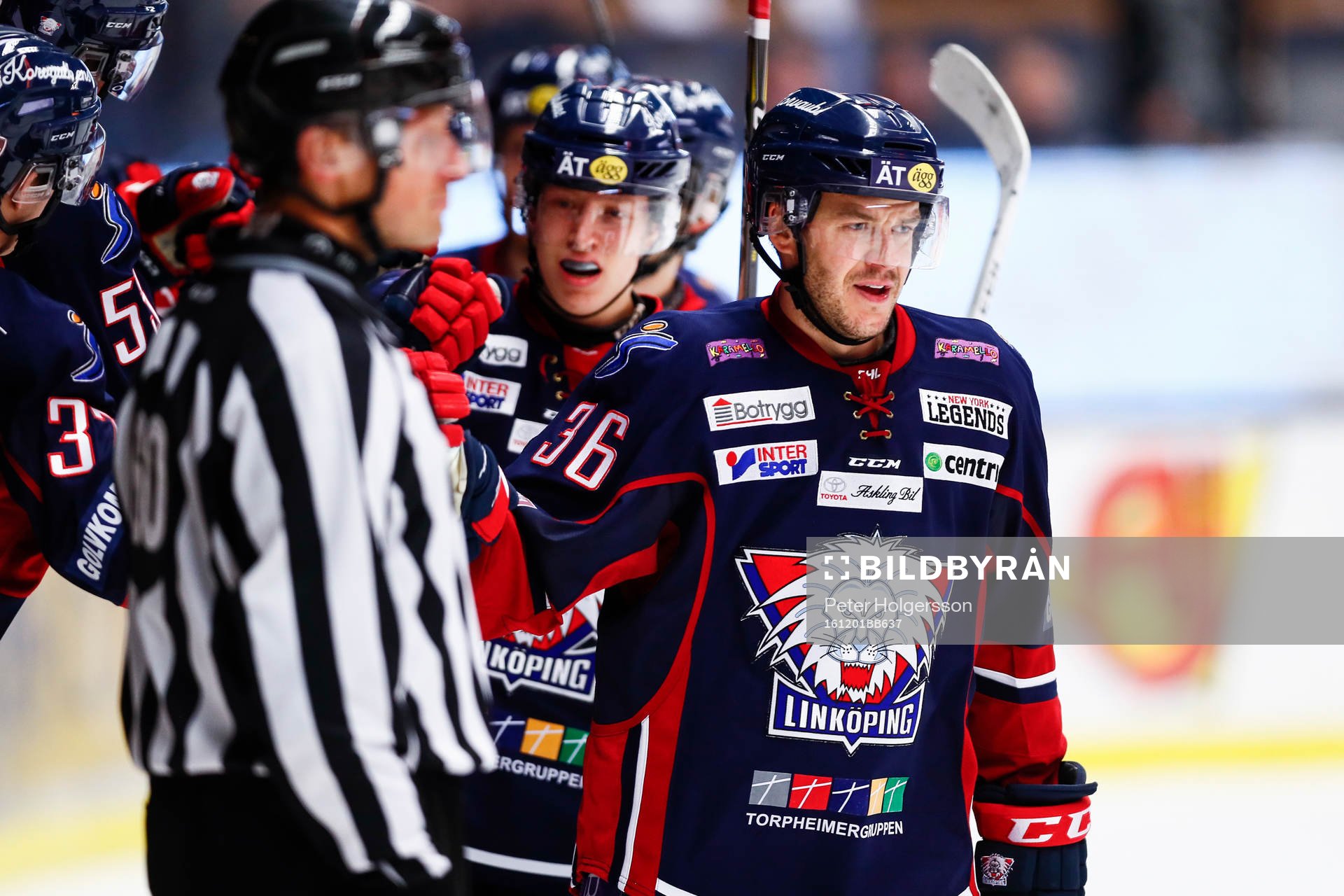 Linköpings Niklas Fogström jublar