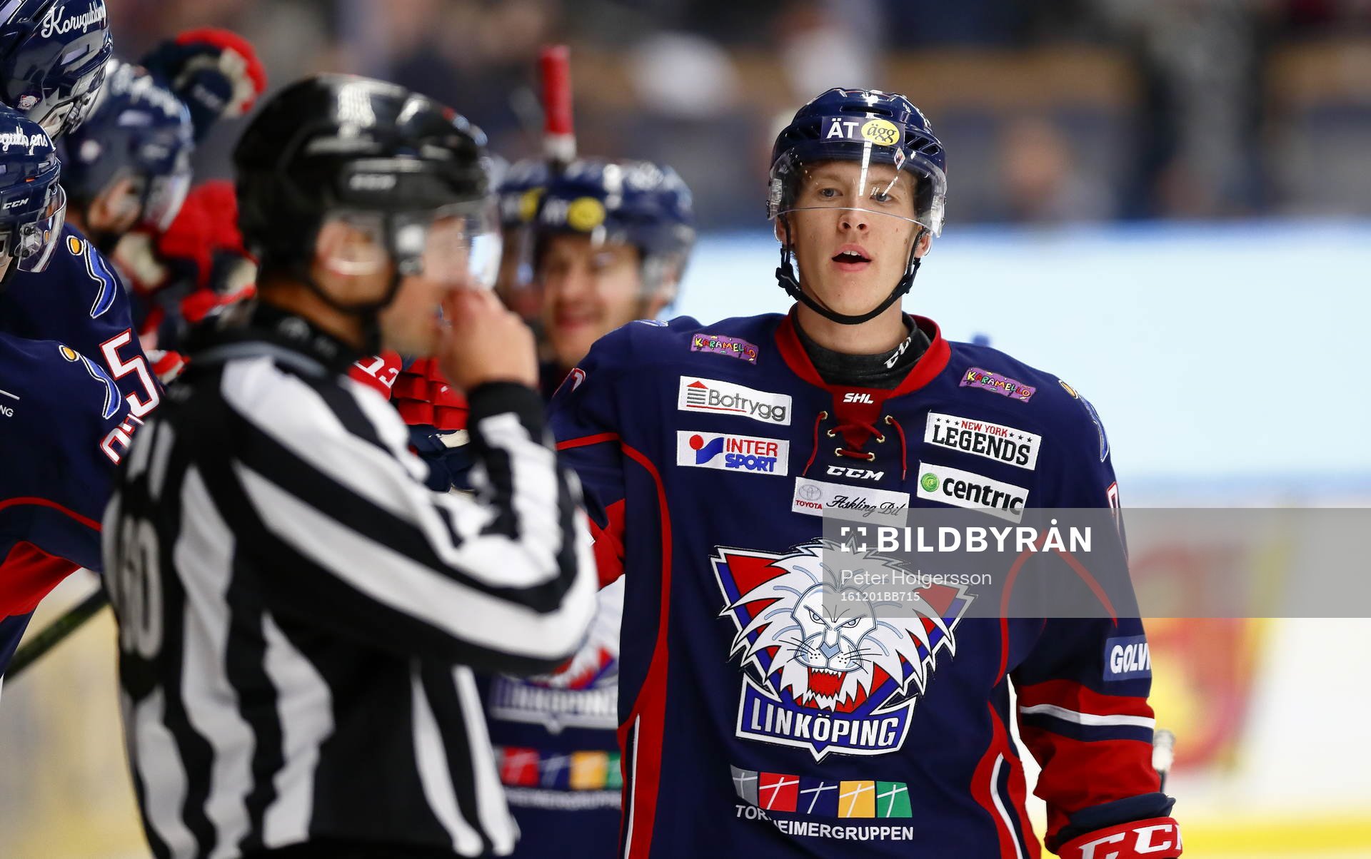 Linköpings Emil Sylvegård jublar