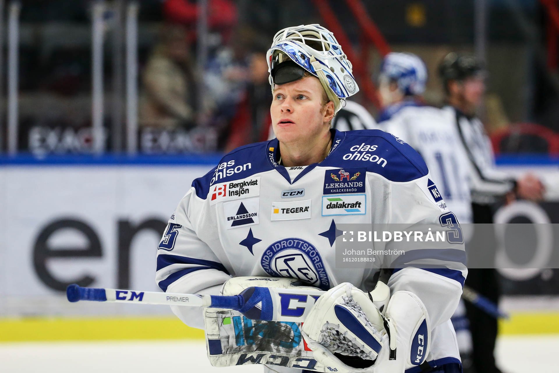 Leksands målvakt Atte Engren deppar