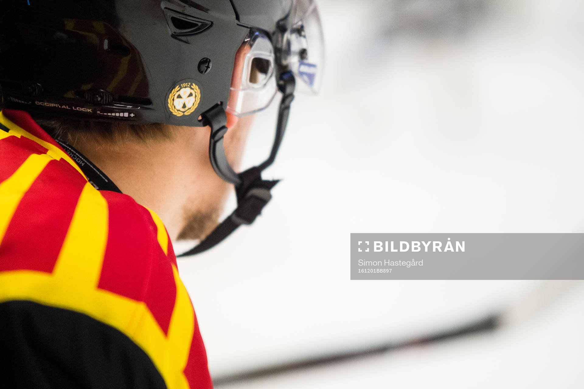 Brynäs emblem på hjälm