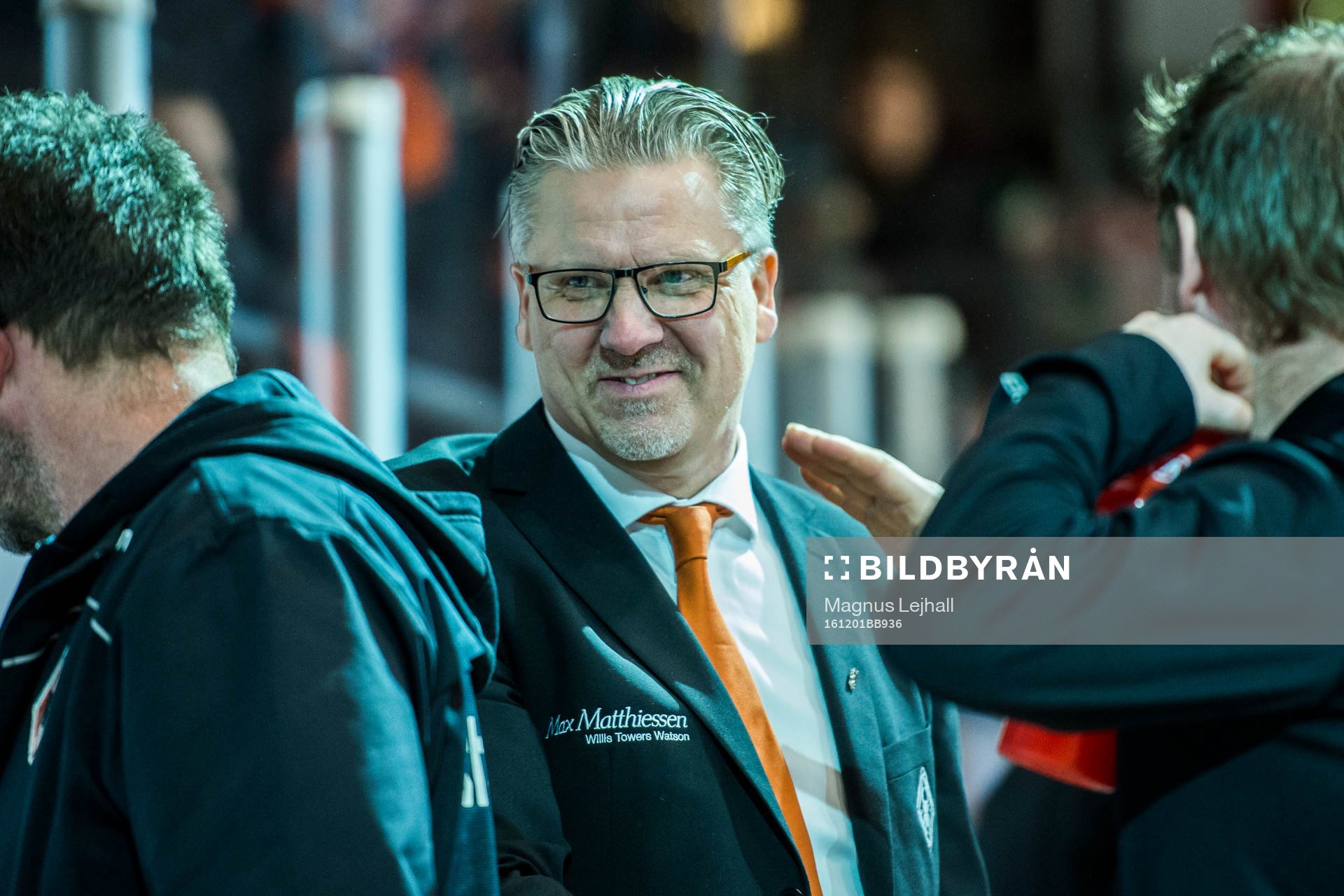 Karlskronas tränare Per Hånberg jublar