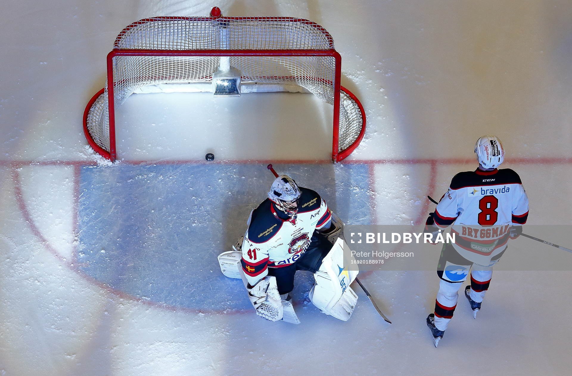 Malmö Redhawks spelare deppar