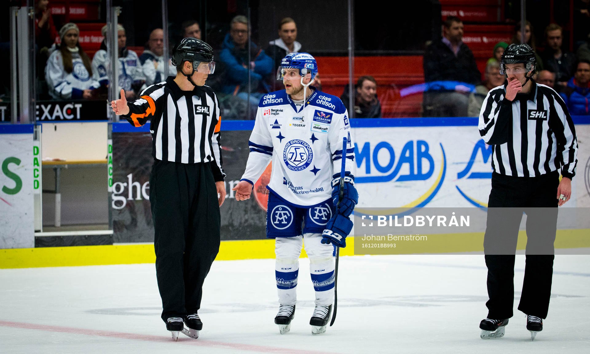 Leksands Nichlas Torp är arg
