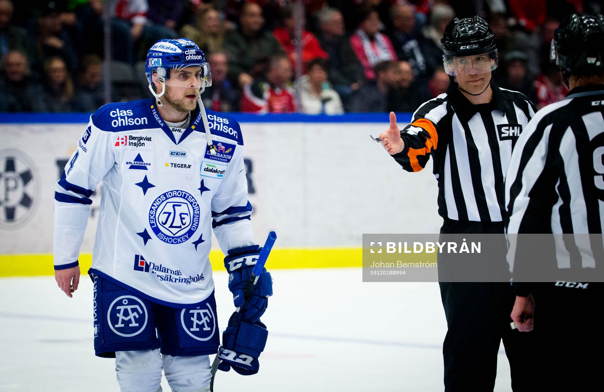 Leksands Nichlas Torp är arg
