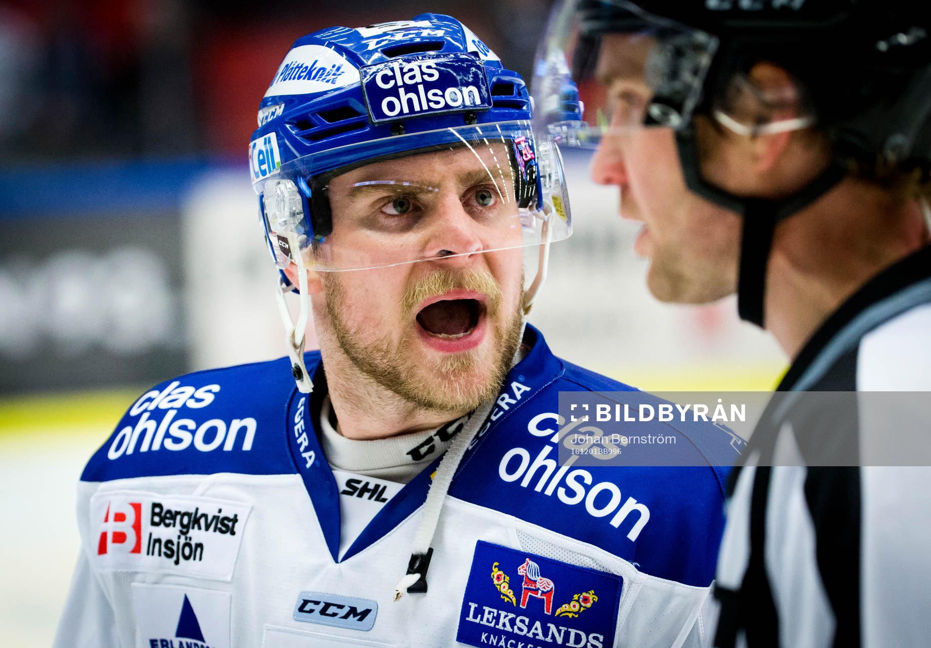 Leksands Nichlas Torp är arg