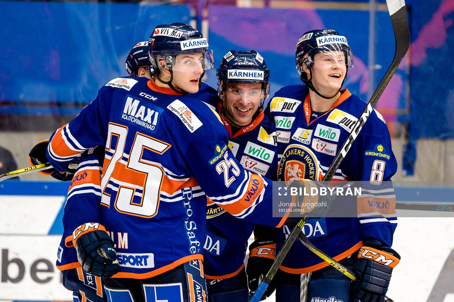 Växjös Philip Holm, Josh Hennessy och Lucas Nordsäter