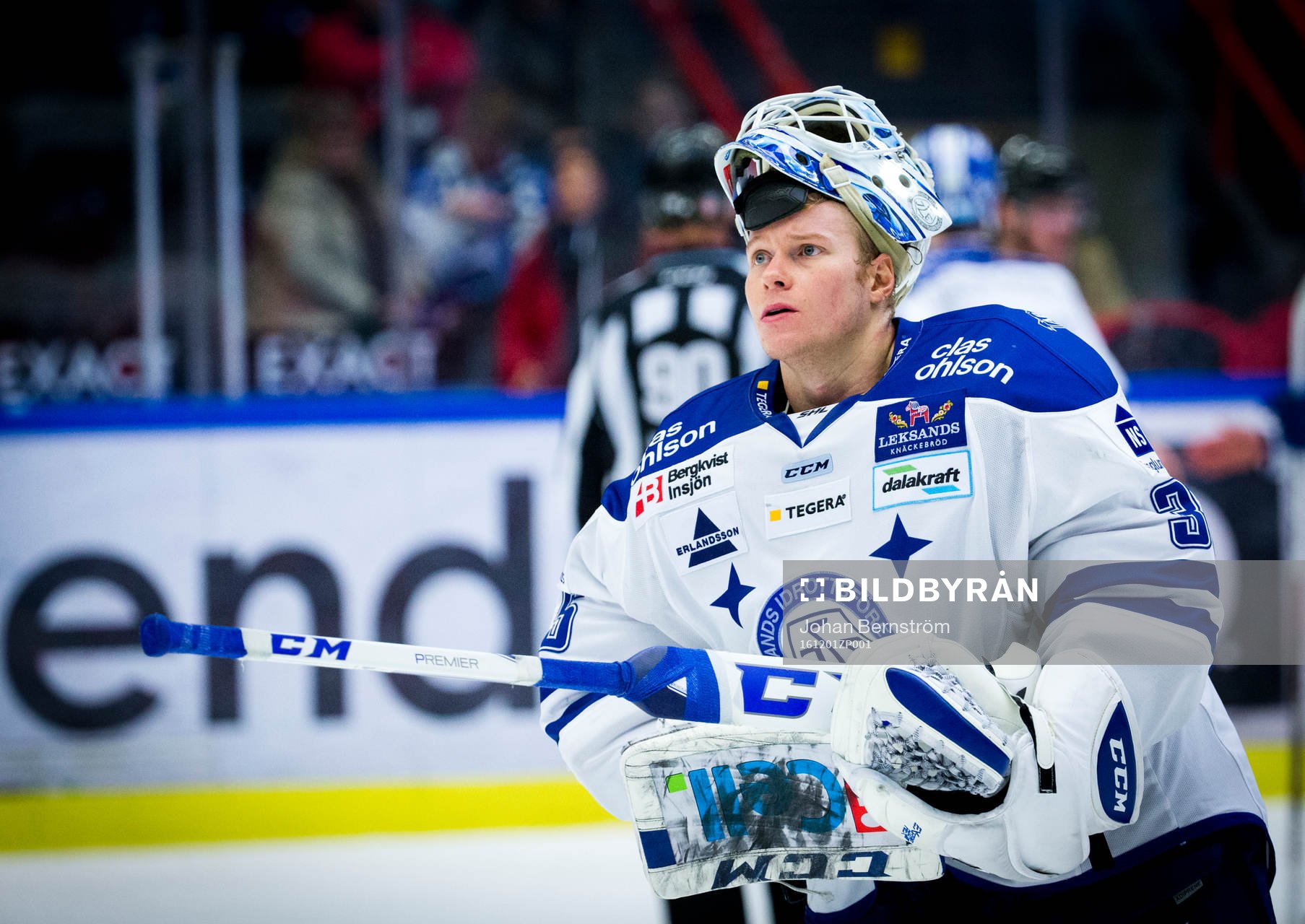Leksands målvakt Atte Engren deppar