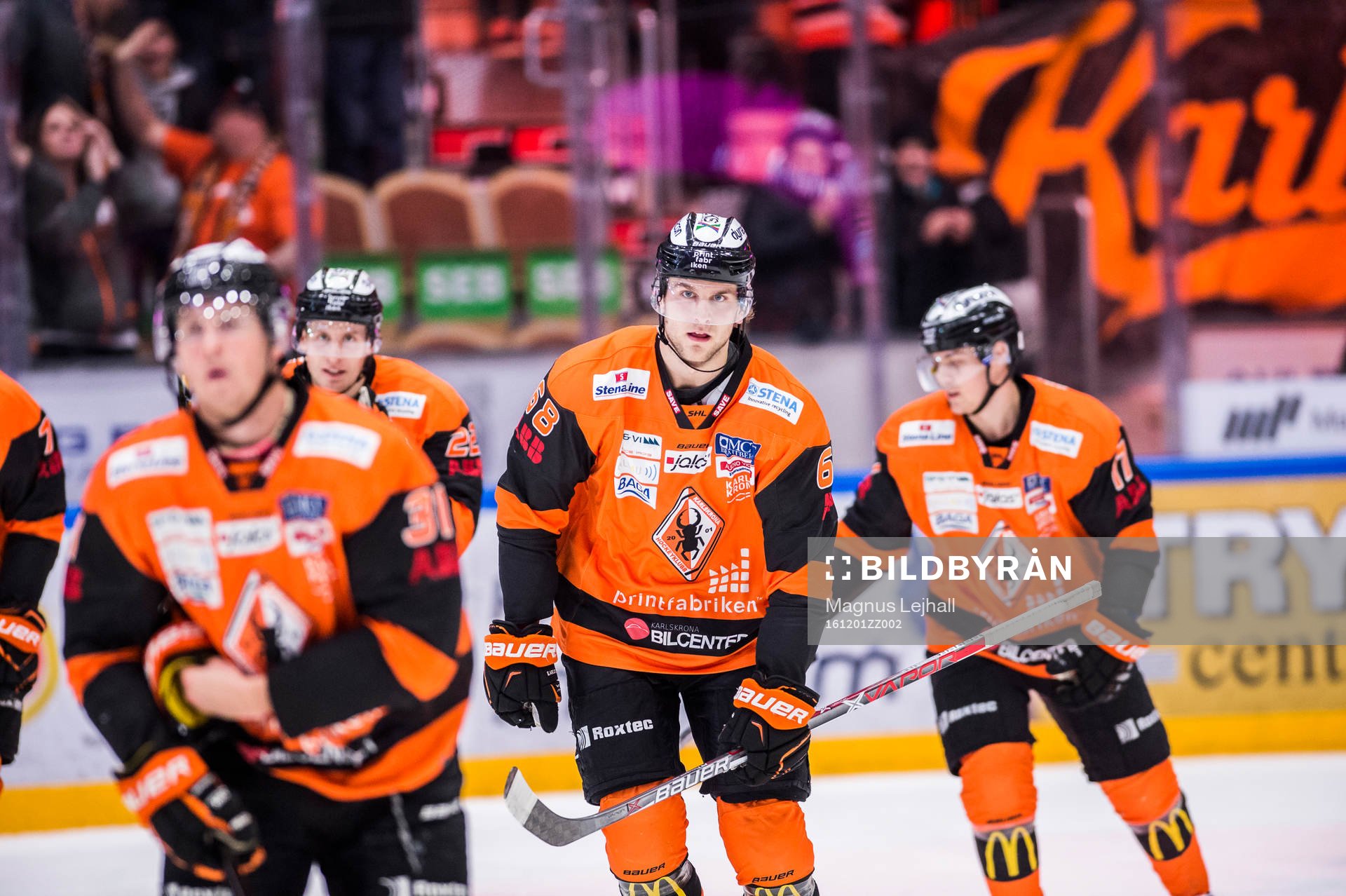Karlskronas Alexander Bergström,  Daniel Gunnarsson  och