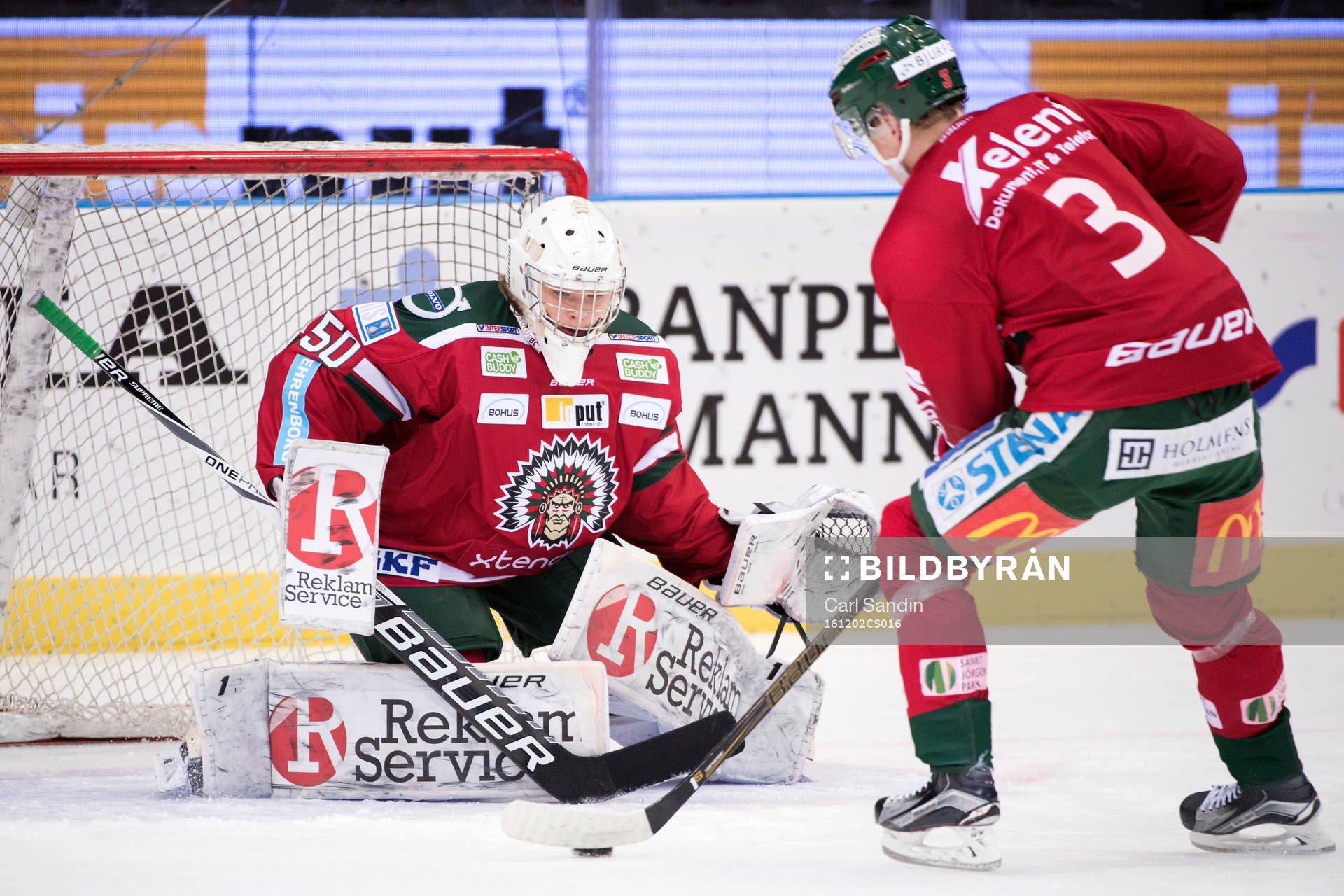 Frölundas målvakt Arvid Söderblom