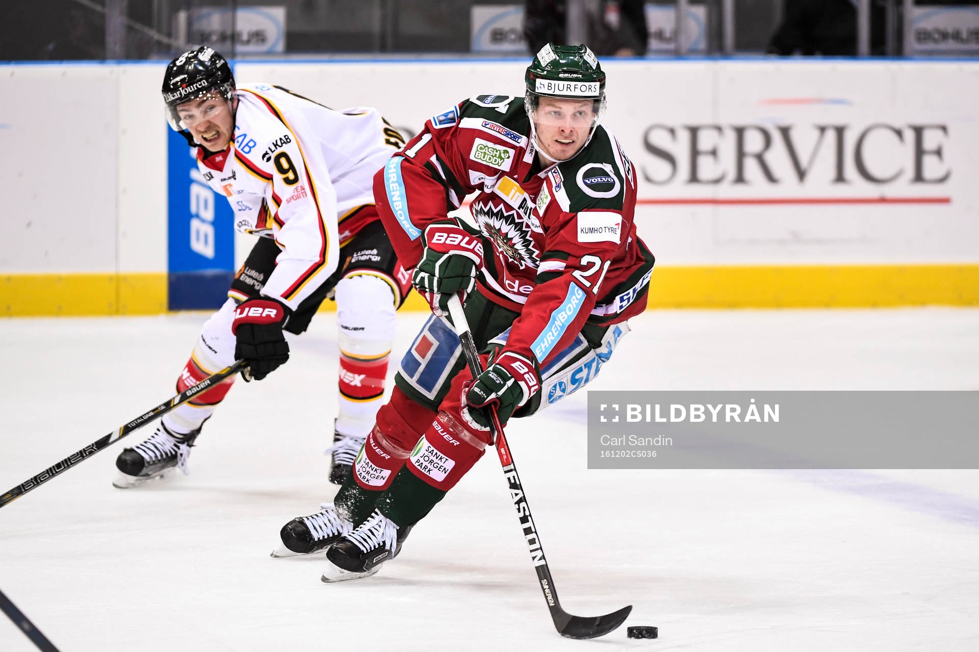 Frölundas Christoffer Ehn och Luleås Johan Forsberg