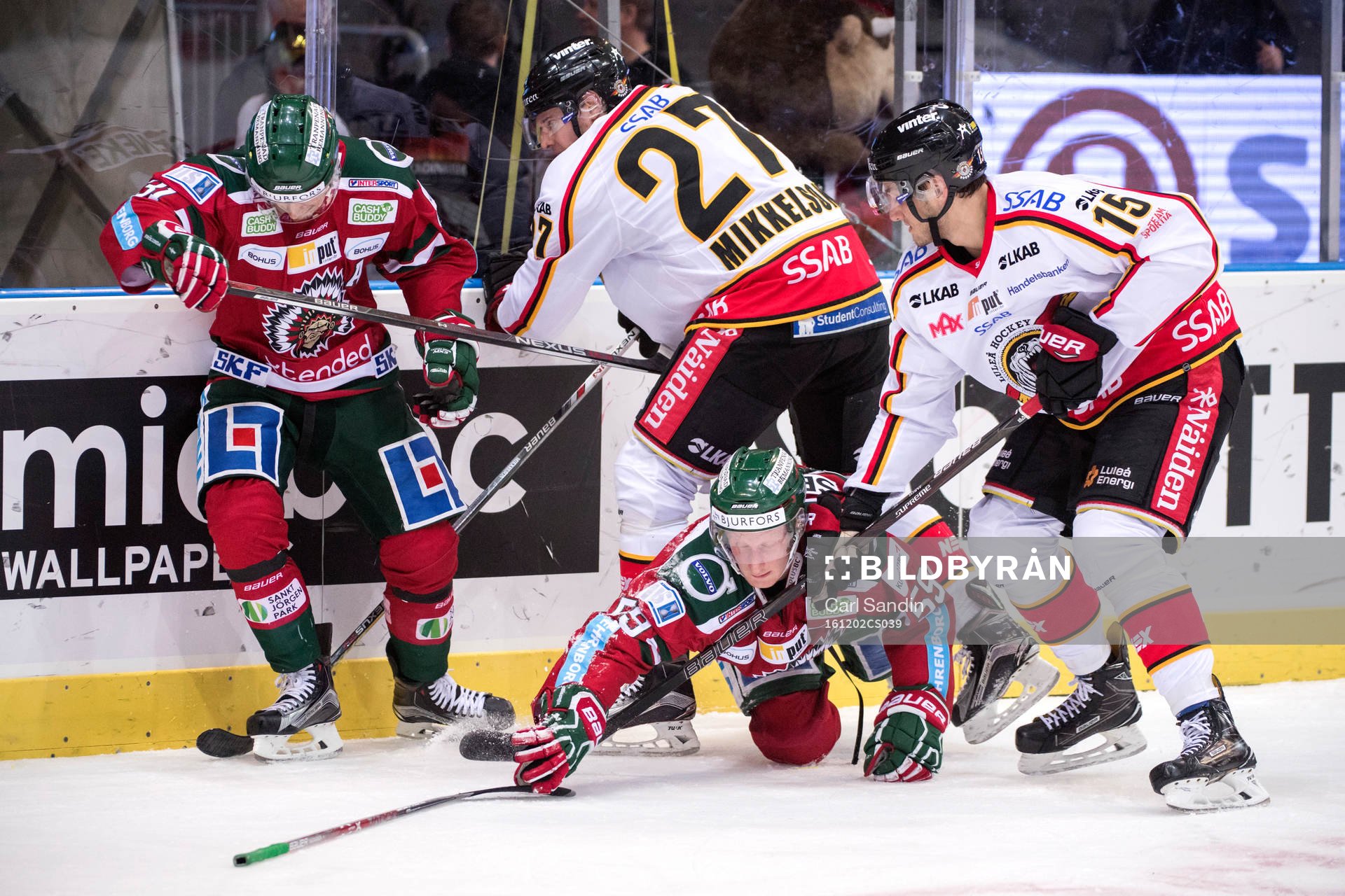Frölundas Nicklas Lasu, Luleås Brendan Mikkelson, Simon