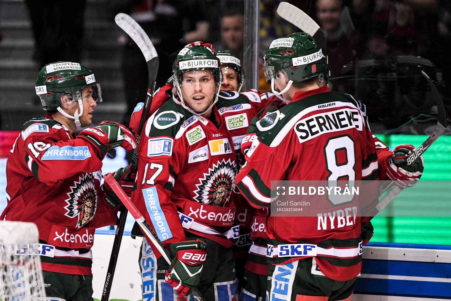 Frölundas Sebastian Stålberg (m) jublar