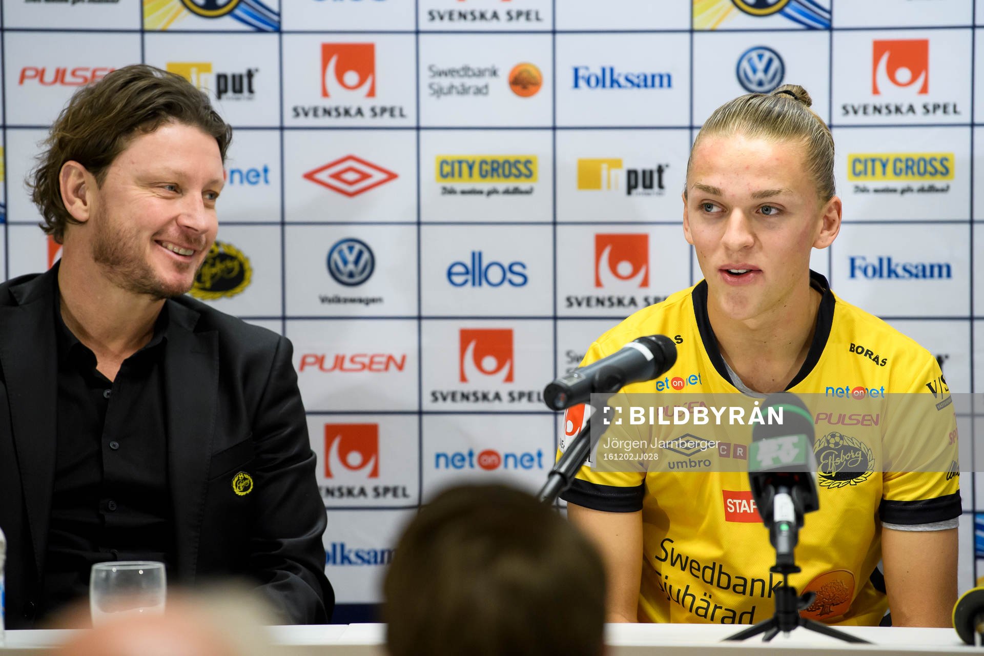 Elfsborgs nyförvärv Jesper Karlsson och klubbchef Stefan